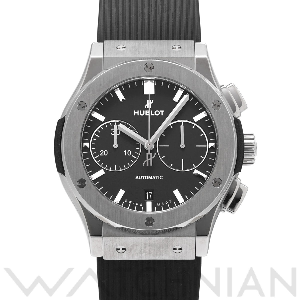 ウブロ クラシックフュージョン クロノグラフ チタニウム 521.NX.1171.RX マットブラック メンズ 時計 【中古】【wristwatch】