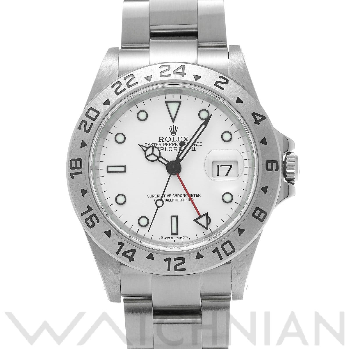 ロレックス エクスプローラーII 16570 ホワイト メンズ 時計 【中古】【wristwatch】