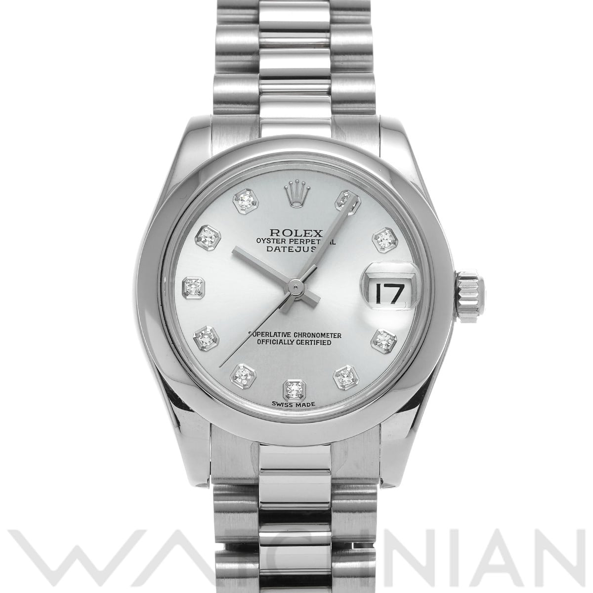 ロレックス デイトジャスト 31 178246G アイスブルー/ダイヤモンド ユニセックス 時計 【中古】【wristwatch】