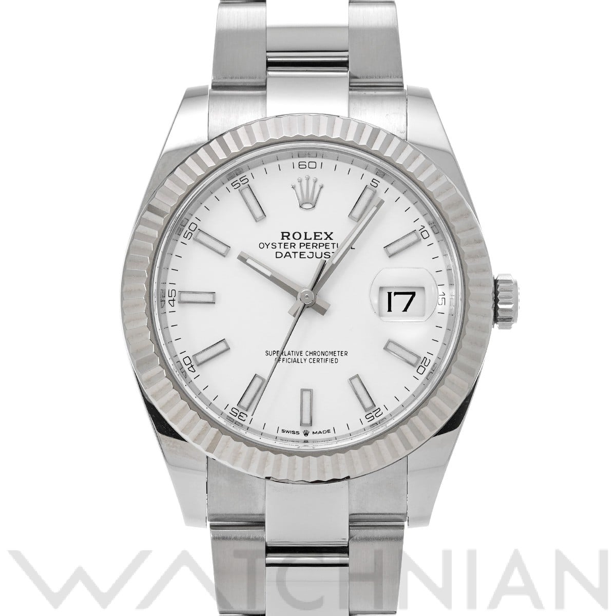 ロレックス デイトジャスト 41 126334 ホワイト メンズ 時計 【中古】【wristwatch】