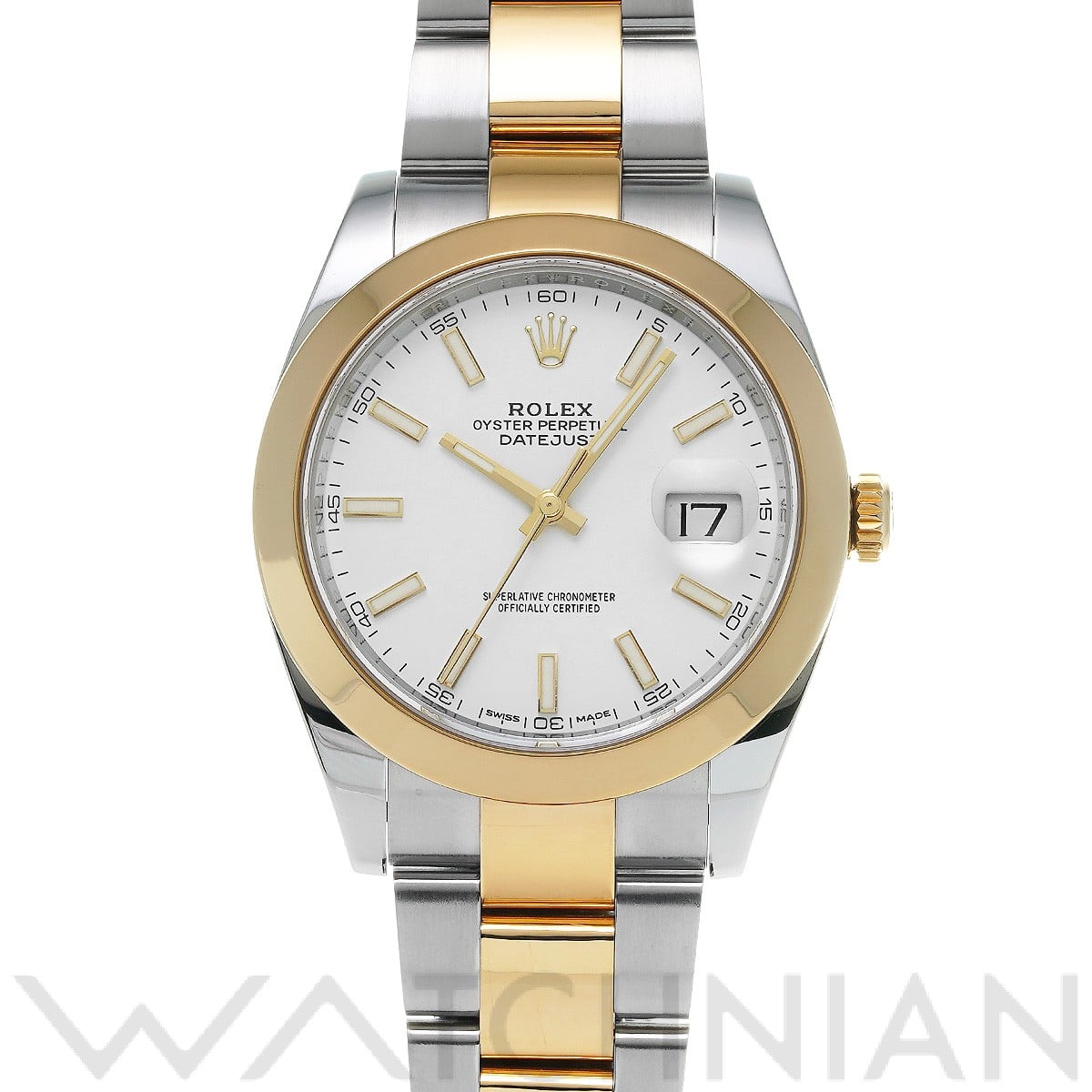 ロレックス デイトジャスト 41 126303 ホワイト メンズ 時計 【中古】【wristwatch】