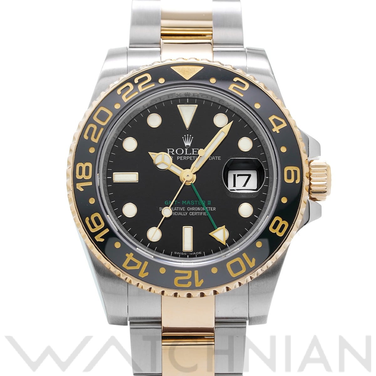 ロレックス GMTマスターII 116713LN ブラック メンズ 時計 【中古】【wristwatch】