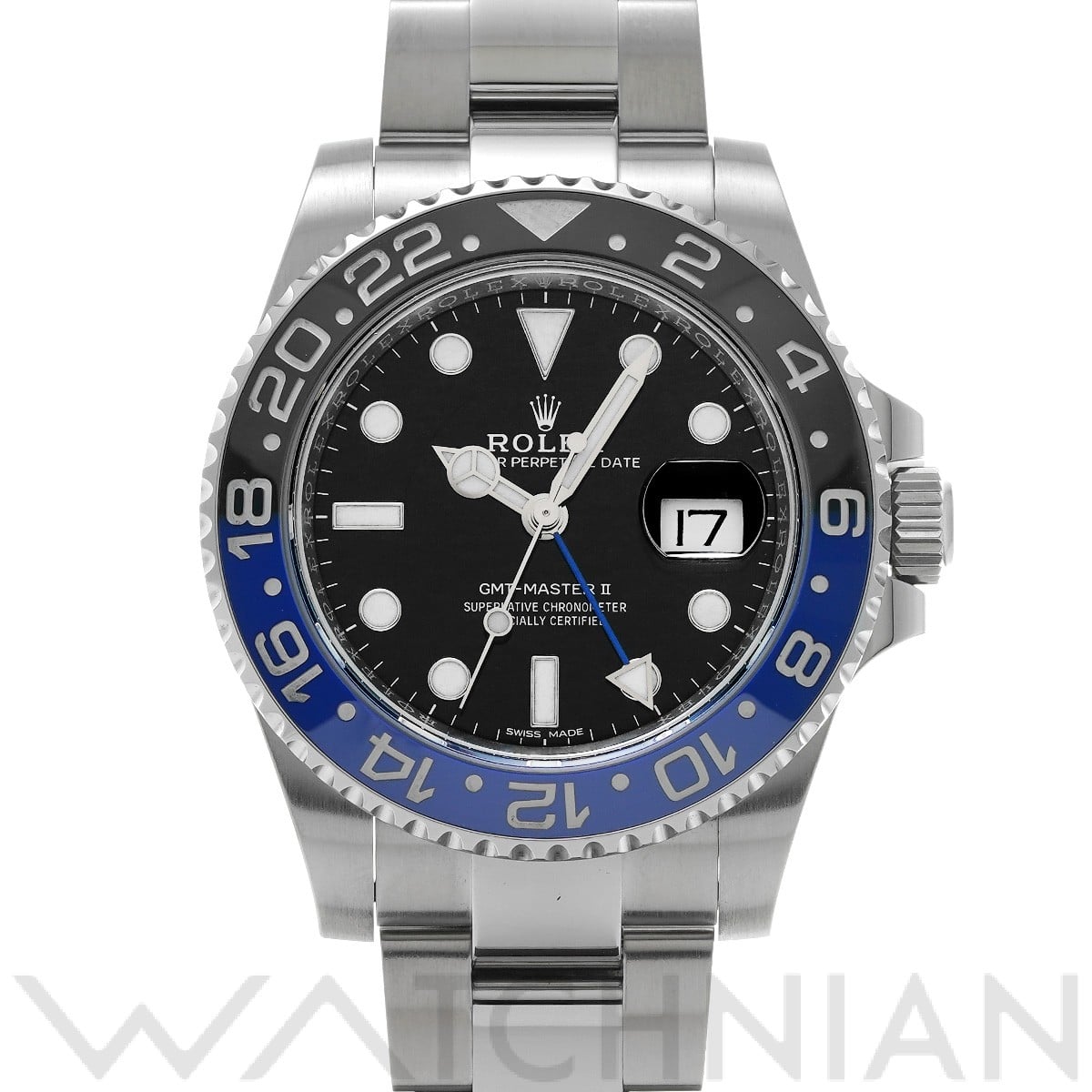 ロレックス GMTマスターII 116710BLNR ブラック メンズ 時計 【中古】【wristwatch】