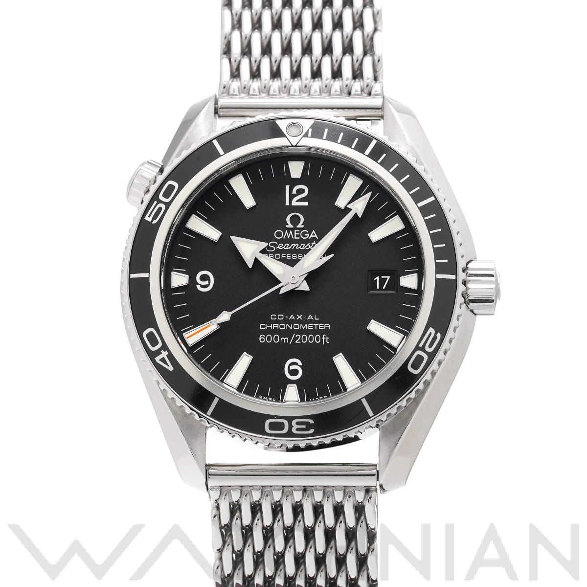 オメガ シーマスター プラネットオーシャン 600 2201.52 ブラック メンズ 時計 【中古】【wristwatch】