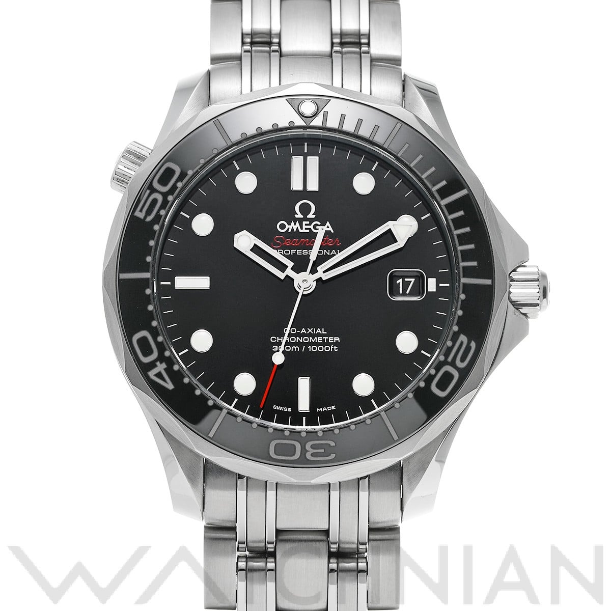 オメガ シーマスター ダイバー300 コーアクシャル 212.30.41.20.01.003 ブラック メンズ 時計 【中古】【wristwatch】