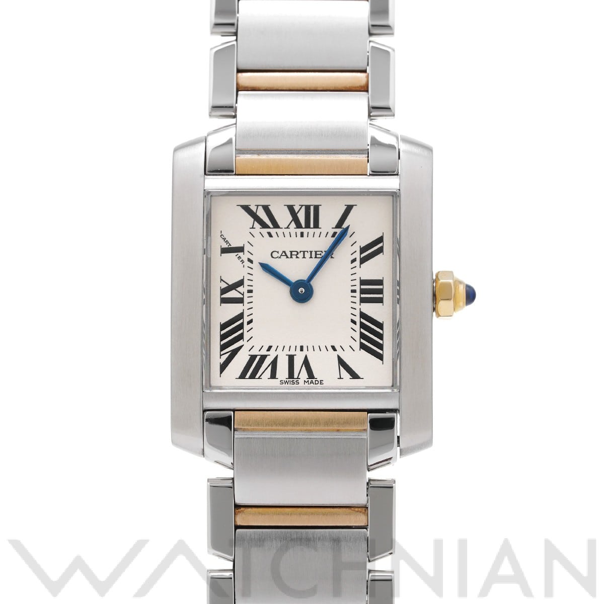 カルティエ タンク フランセーズ SM W51007Q4 シルバー レディース 時計 【中古】【wristwatch】