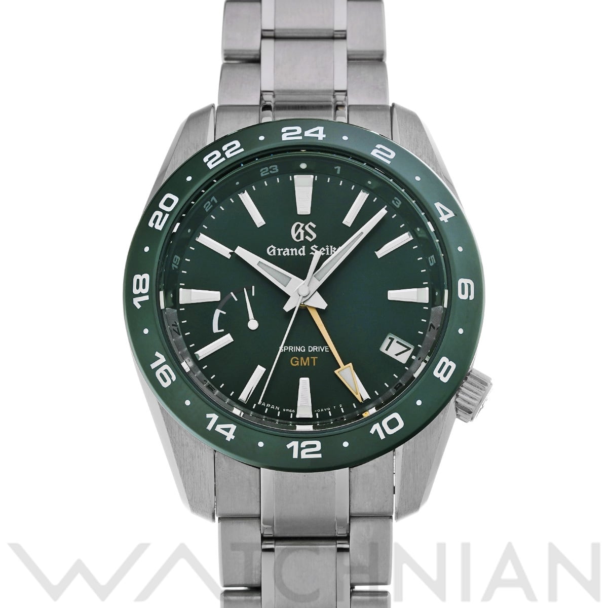 グランドセイコー スポーツコレクション スプリングドライブ GMT SBGE257G グリーン メンズ 時計 【中古】【wristwatch】