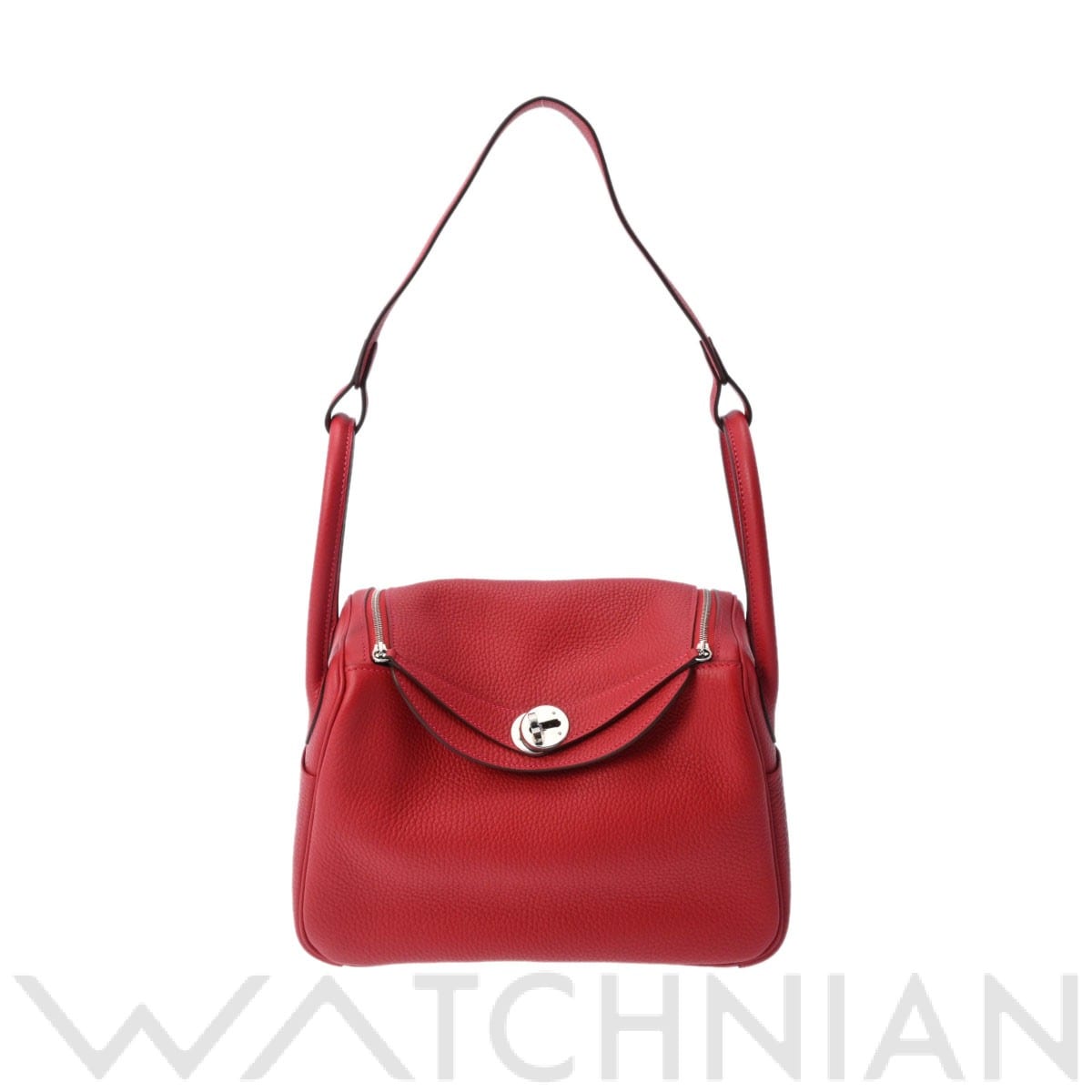 エルメス リンディ 26 ルージュカザック/パラジウム金具 トリヨンクレマンス レディース バッグ 【中古】【bag】