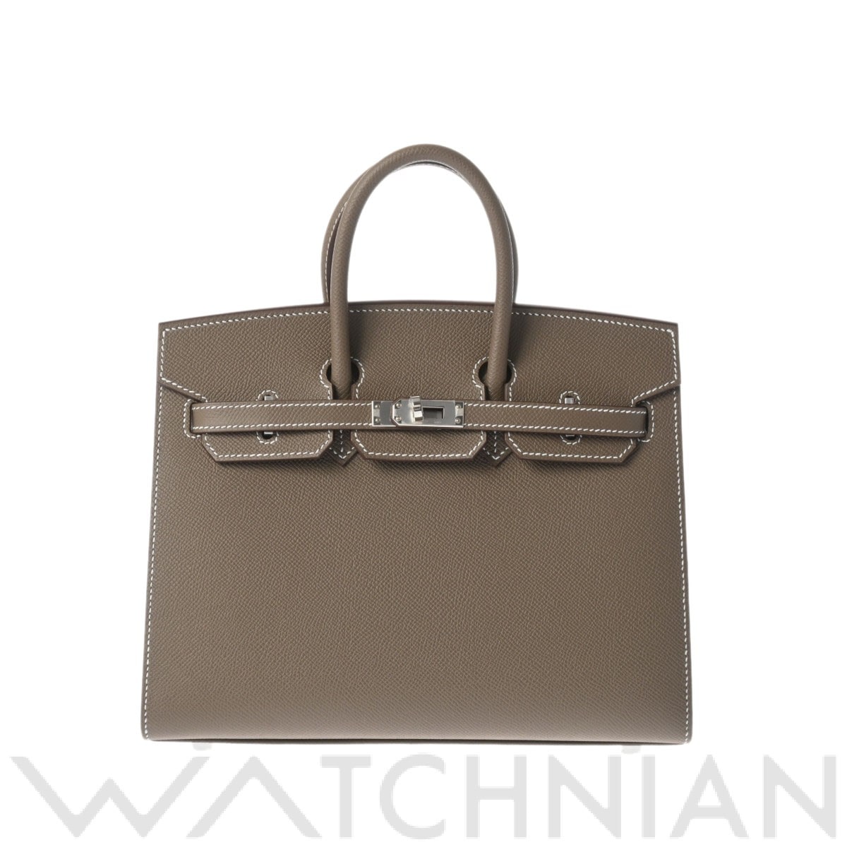 エルメス バーキン 25 セリエ エトゥープ/パラジウム金具 ヴォーエプソン レディース バッグ 【新品】【bag】