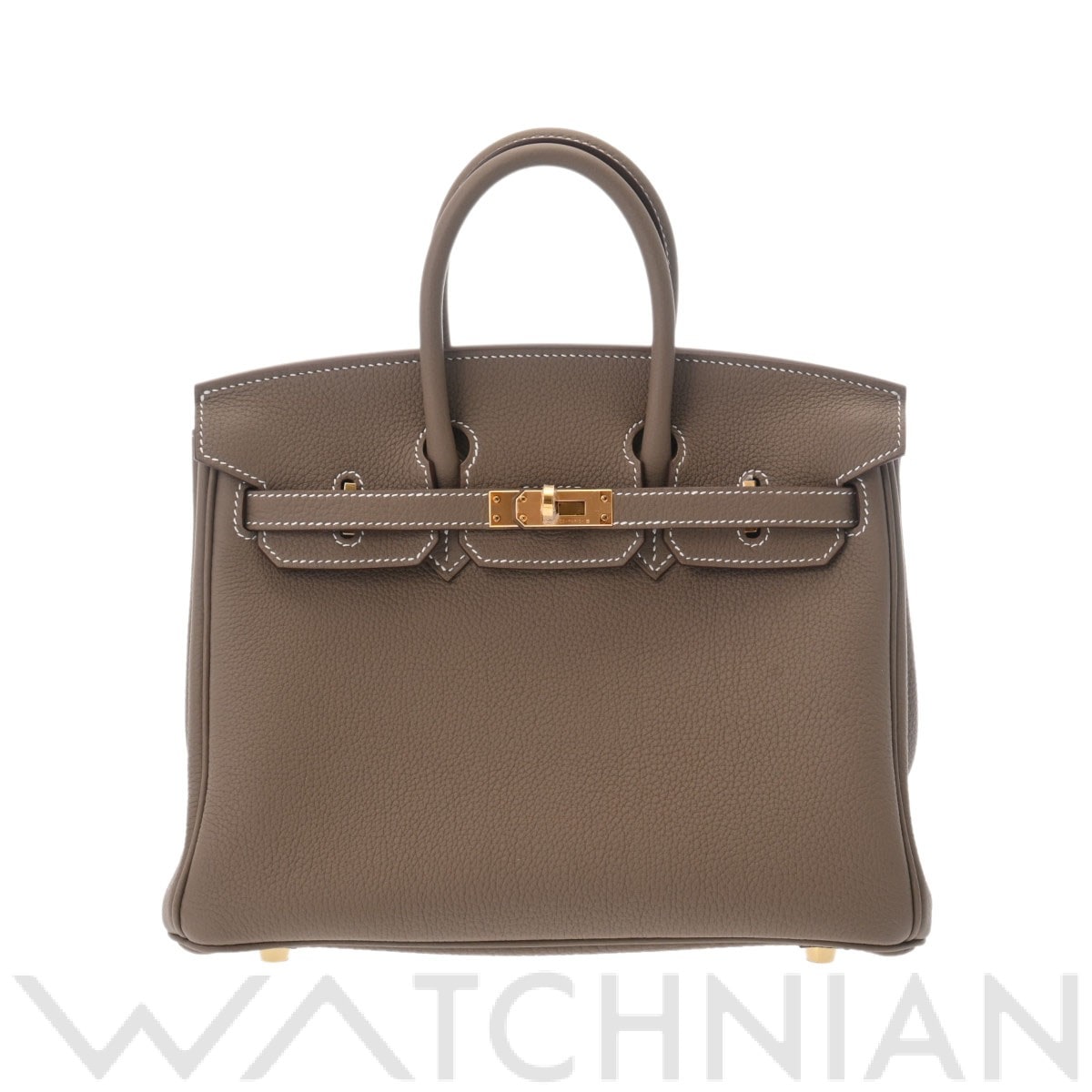 エルメス バーキン 25 エトゥープ/ゴールド金具 トゴ レディース バッグ 【新品】【bag】
