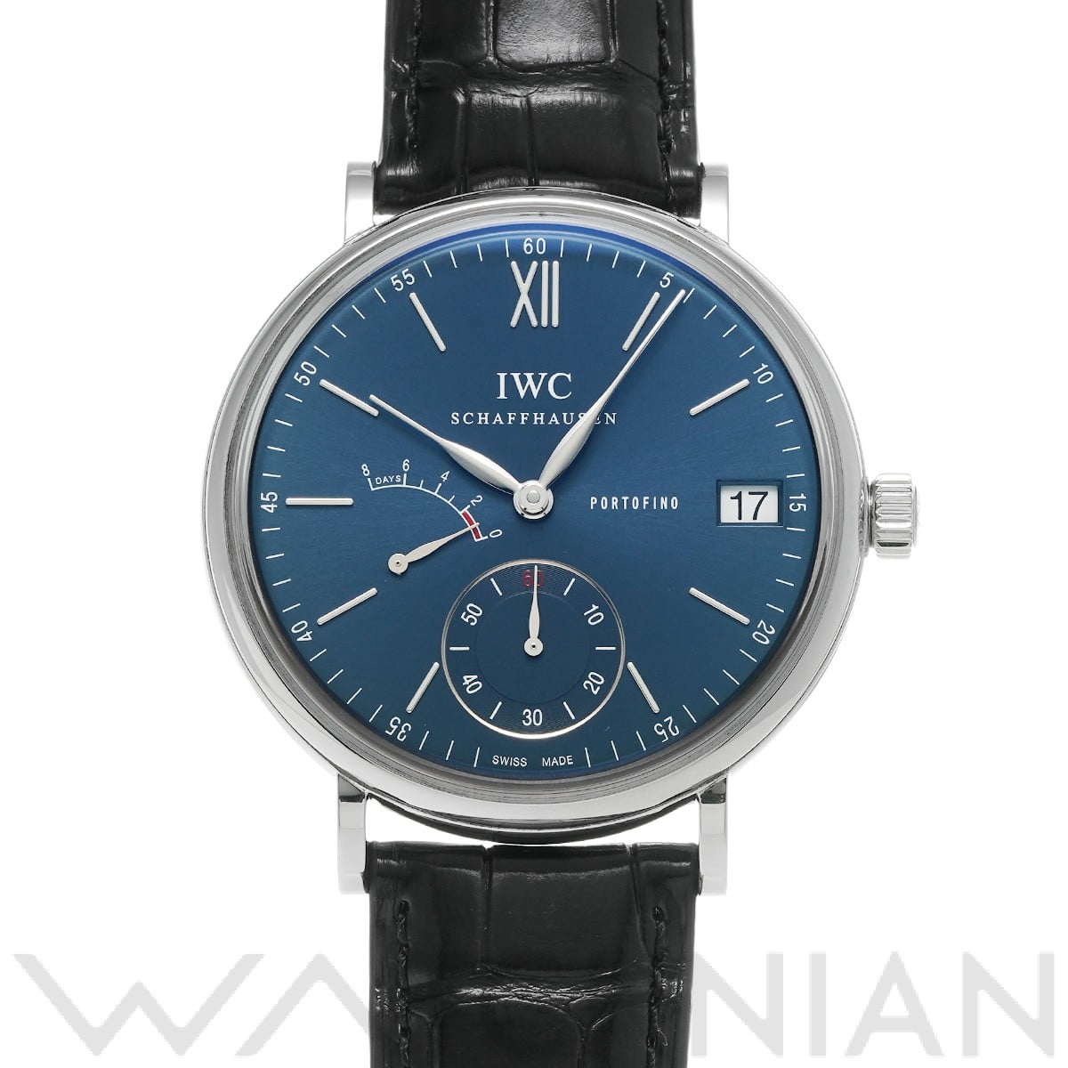 IWC ポートフィノ ハンドワインド 8デイズ IW510106 ブルー メンズ 時計 【中古】【wristwatch】