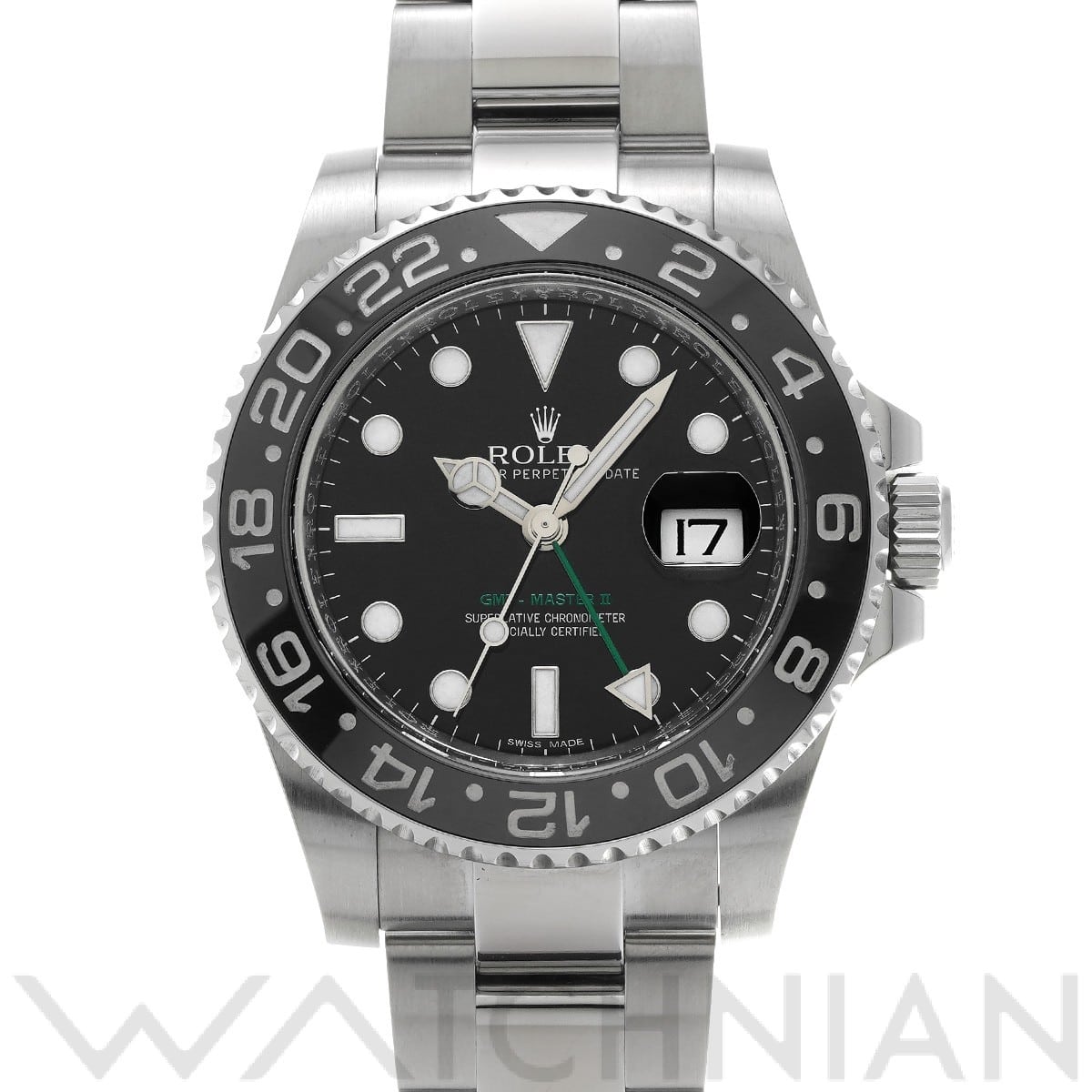 ロレックス GMTマスターII 116710LN ブラック メンズ 時計 【中古】【wristwatch】