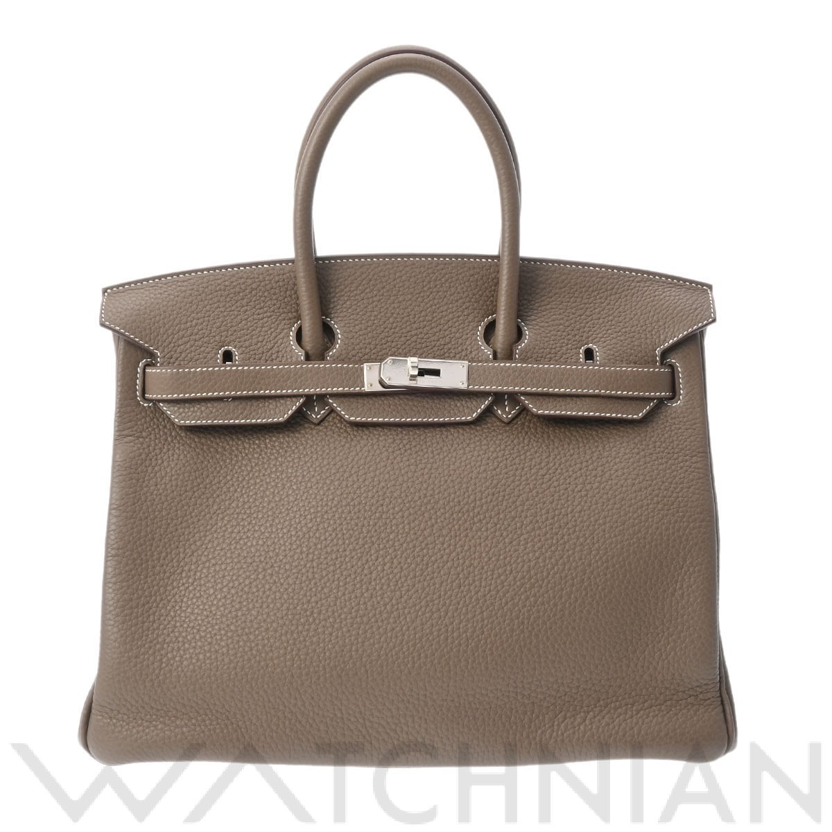 エルメス バーキン 35 エトゥープ/パラジウム金具 トリヨンクレマンス ユニセックス バッグ 【中古】【bag】