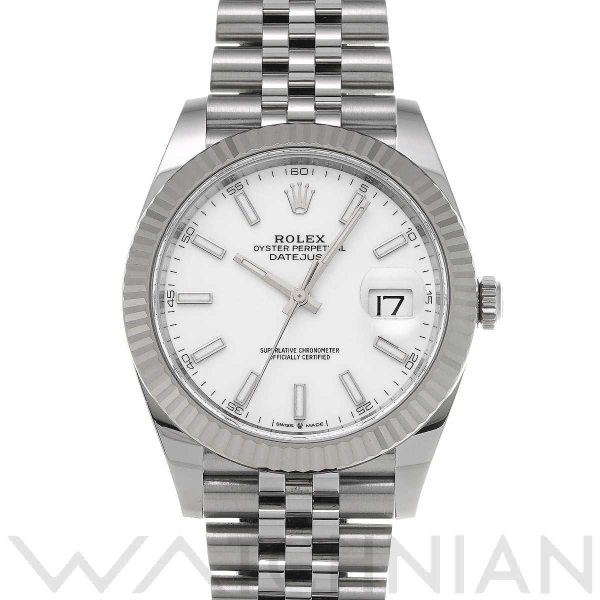 ロレックス デイトジャスト 41 126334 ホワイト メンズ 時計 【中古】【wristwatch】