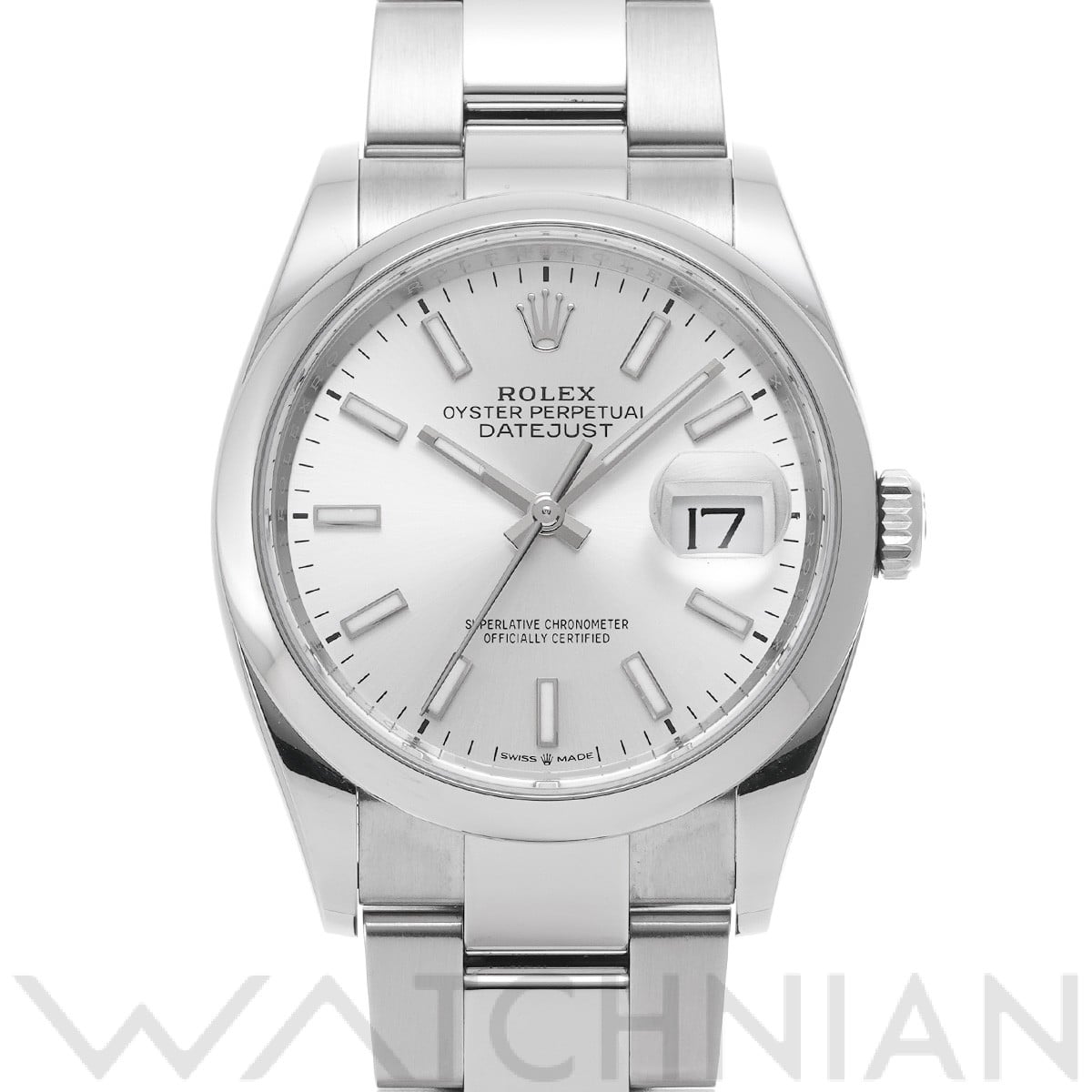 ロレックス デイトジャスト 36 126200 シルバー メンズ 時計 【中古】【wristwatch】