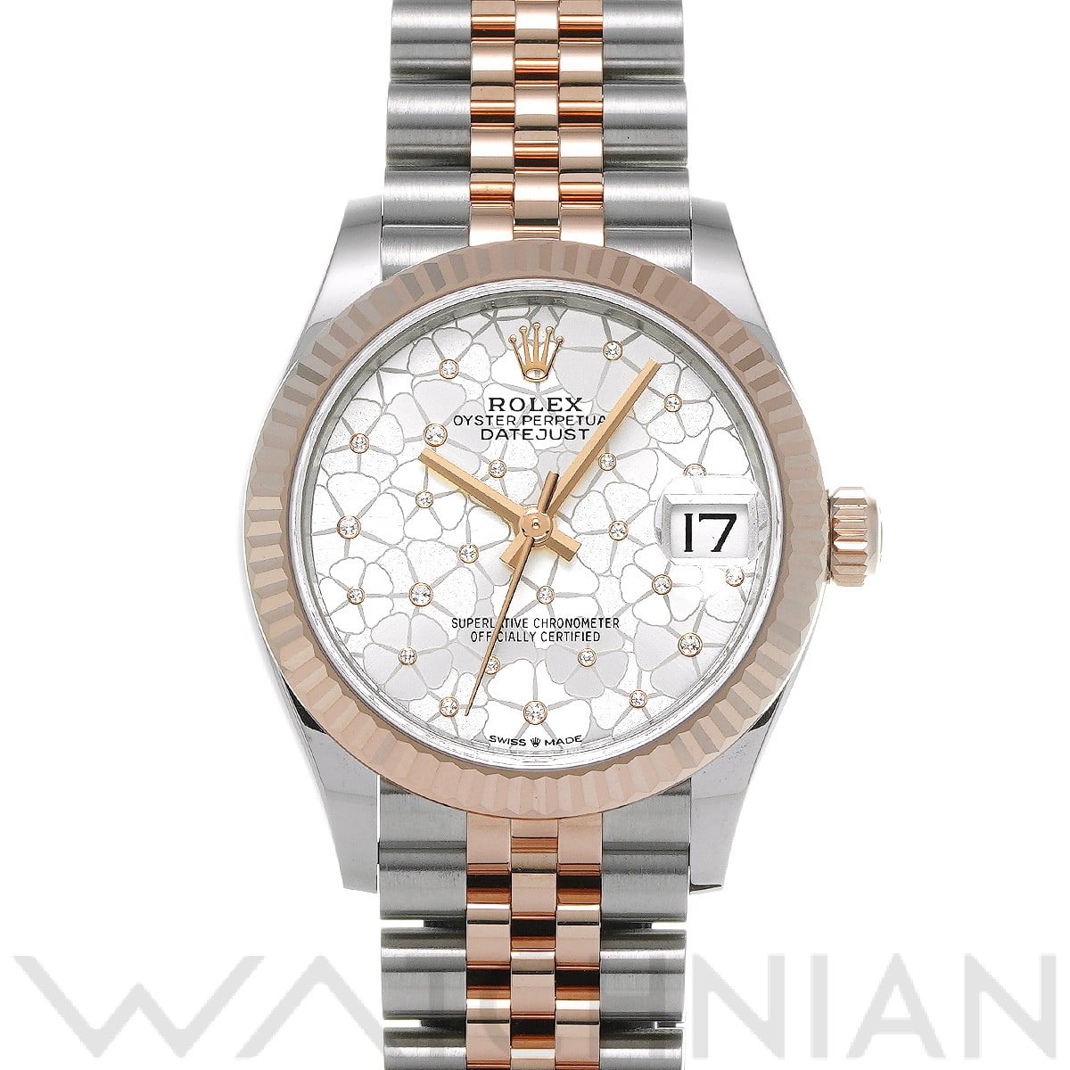 ロレックス デイトジャスト 31 278271 シルバー フローラルモチーフ/ダイヤモンド ユニセックス 時計 【中古】【wristwatch】