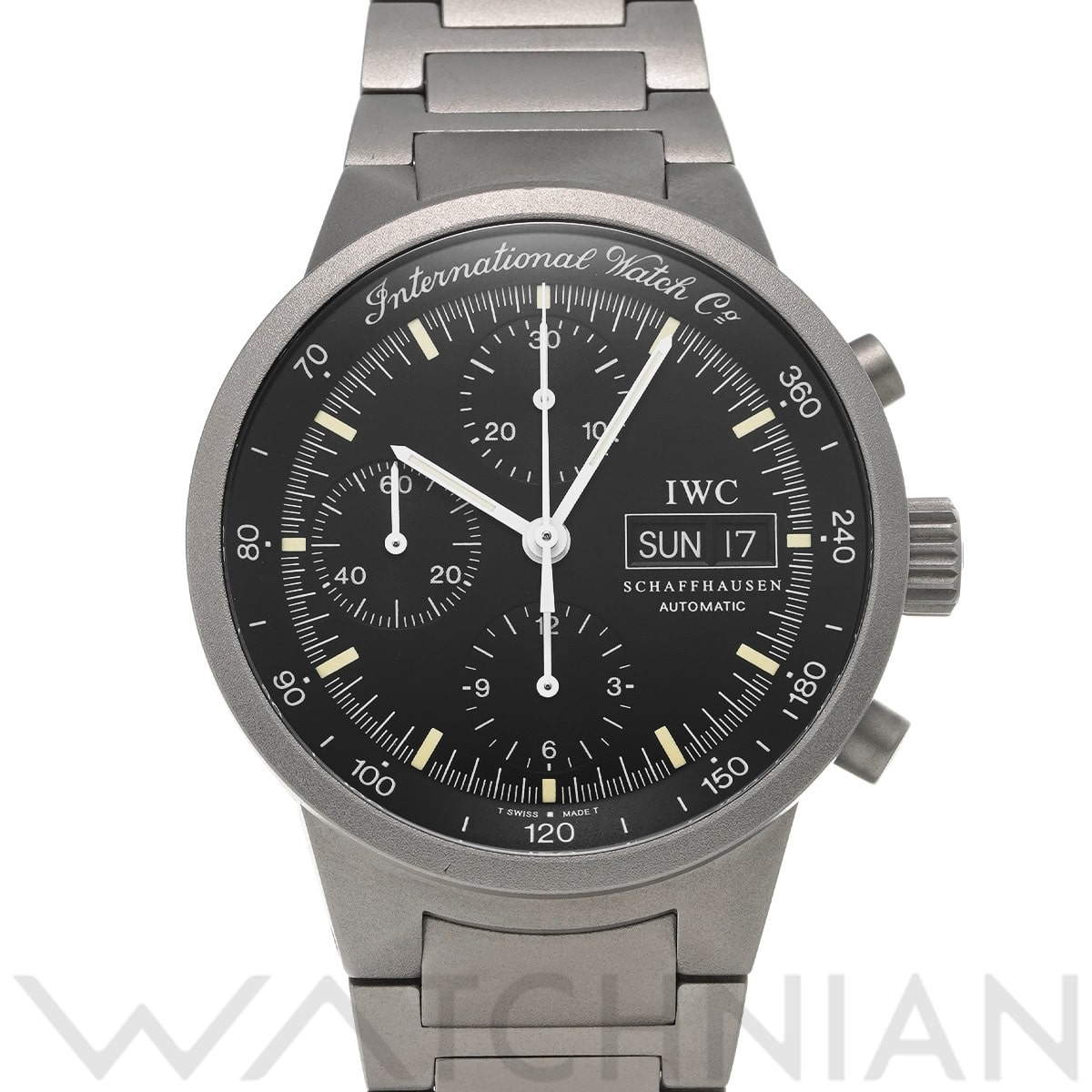IWC GST クロノ オートマティック IW370703 ブラック メンズ 時計 【中古】【wristwatch】