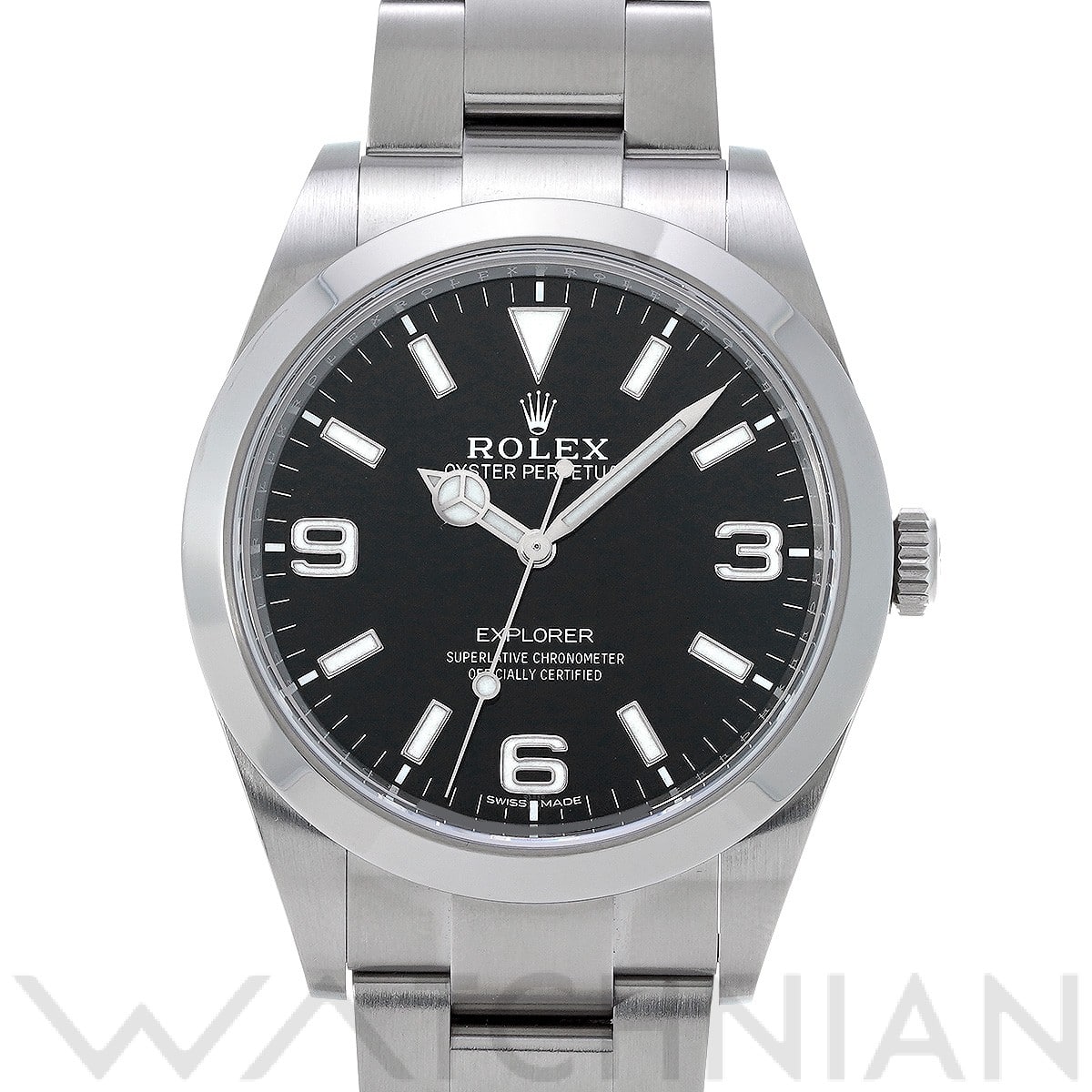 ロレックス エクスプローラー 214270 ブラック メンズ 時計 【中古】【wristwatch】