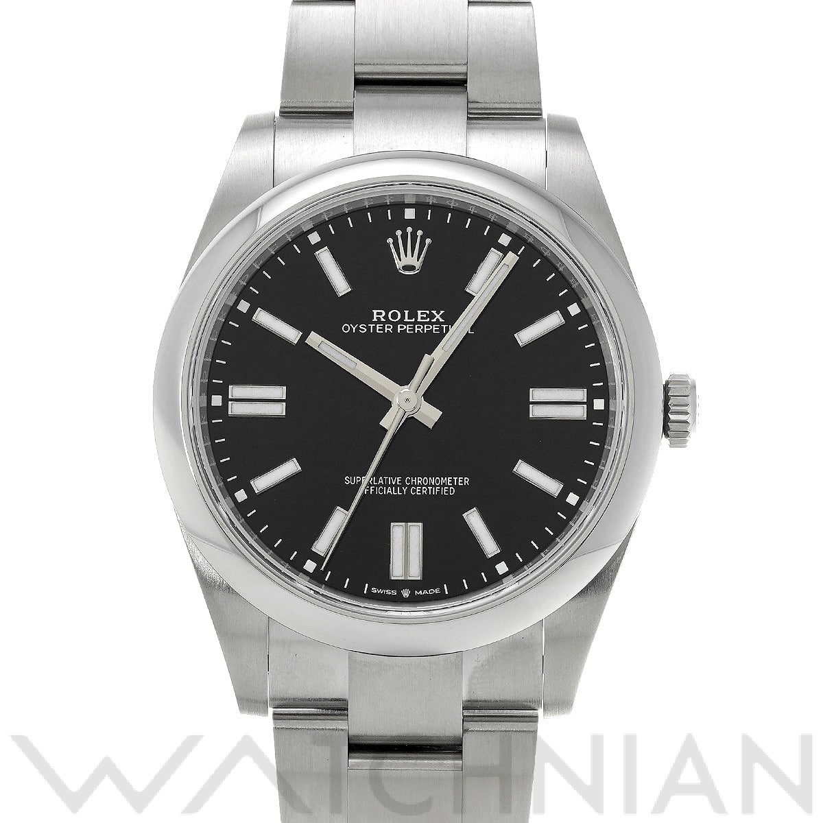 ロレックス オイスターパーペチュアル 41 124300 ブライトブラック メンズ 時計 【中古】【wristwatch】