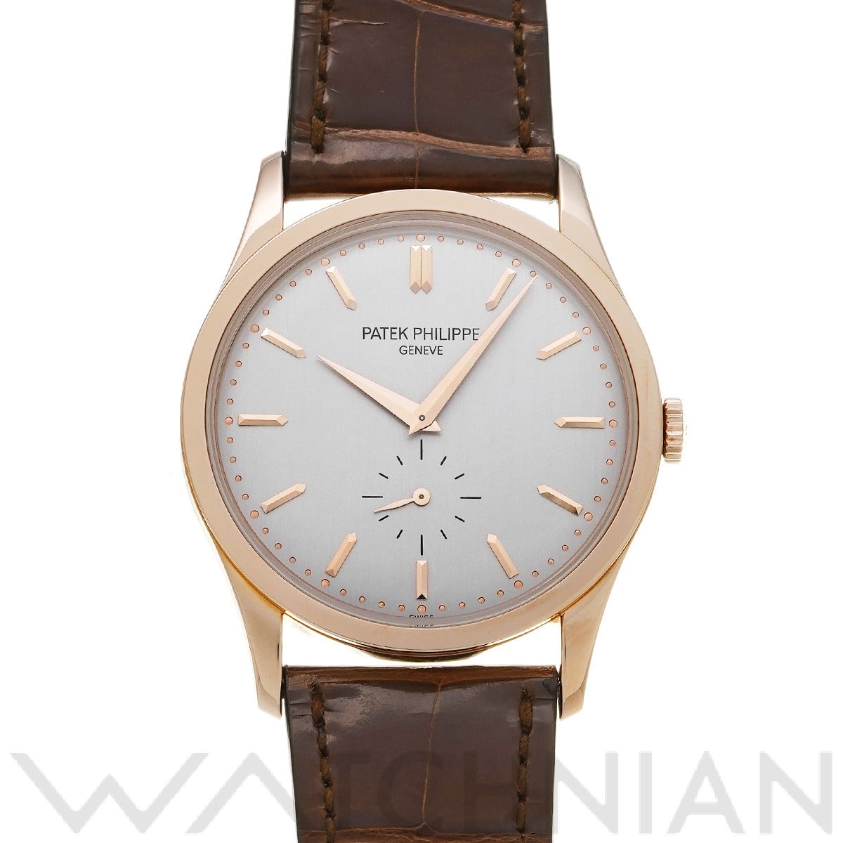 パテック フィリップ カラトラバ 5196R-001 シルバー メンズ 時計 【中古】【wristwatch】