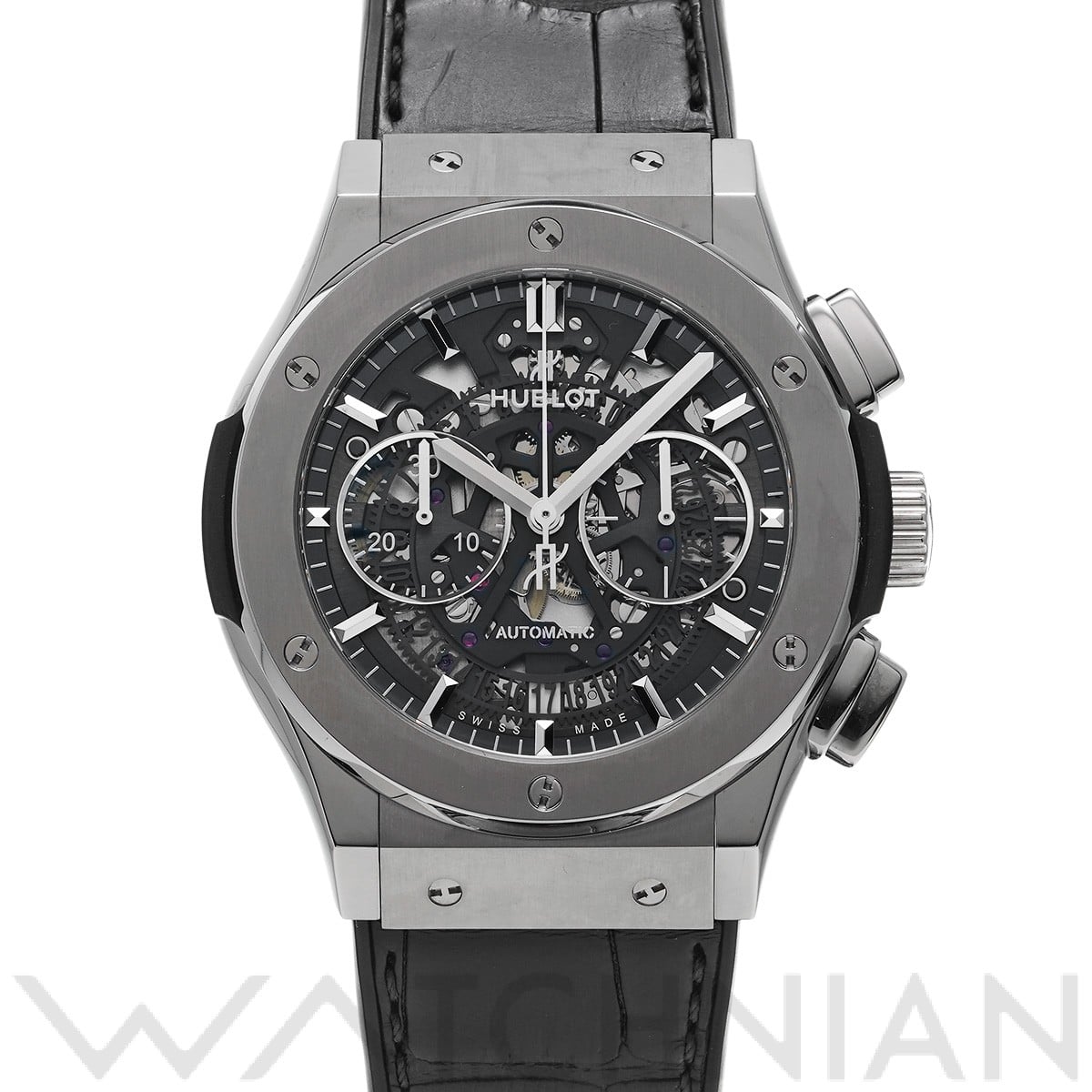 ウブロ クラシックフュージョン アエロフュージョン チタニウム 525.NX.0170.LR スケルトン メンズ 時計 【中古】【wristwatch】