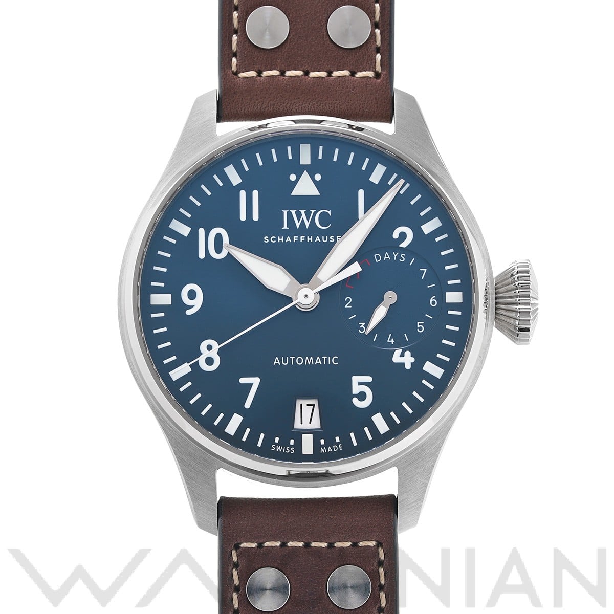 IWC ビッグパイロットウォッチ プティ・プランス IW500916 ブルー メンズ 時計 【中古】【wristwatch】