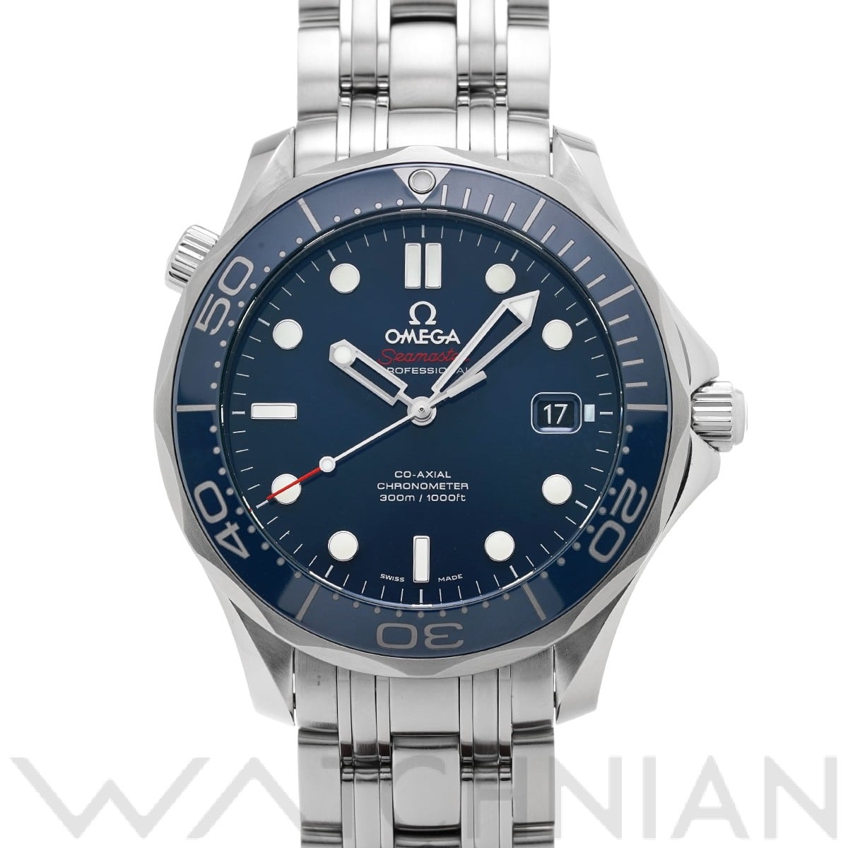 オメガ シーマスター ダイバー300 コーアクシャル 212.30.41.20.03.001 ブルー メンズ 時計 【中古】【wristwatch】