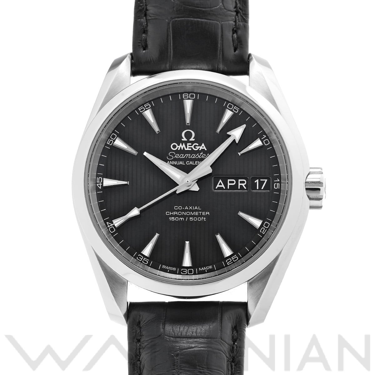 オメガ シーマスター アクアテラ コーアクシャル アニュアルカレンダー 231.13.39.22.01.001 ブラック メンズ 時計 【中古】【wristwatch】