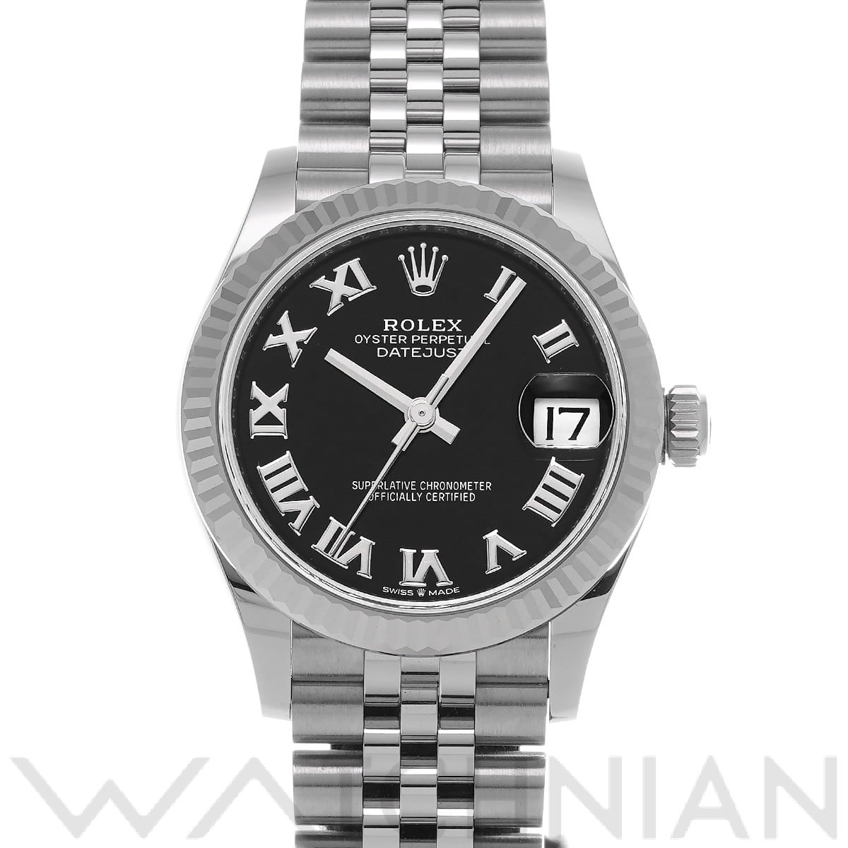 ロレックス デイトジャスト 31 278274 ブライトブラック ユニセックス 時計 【中古】【wristwatch】