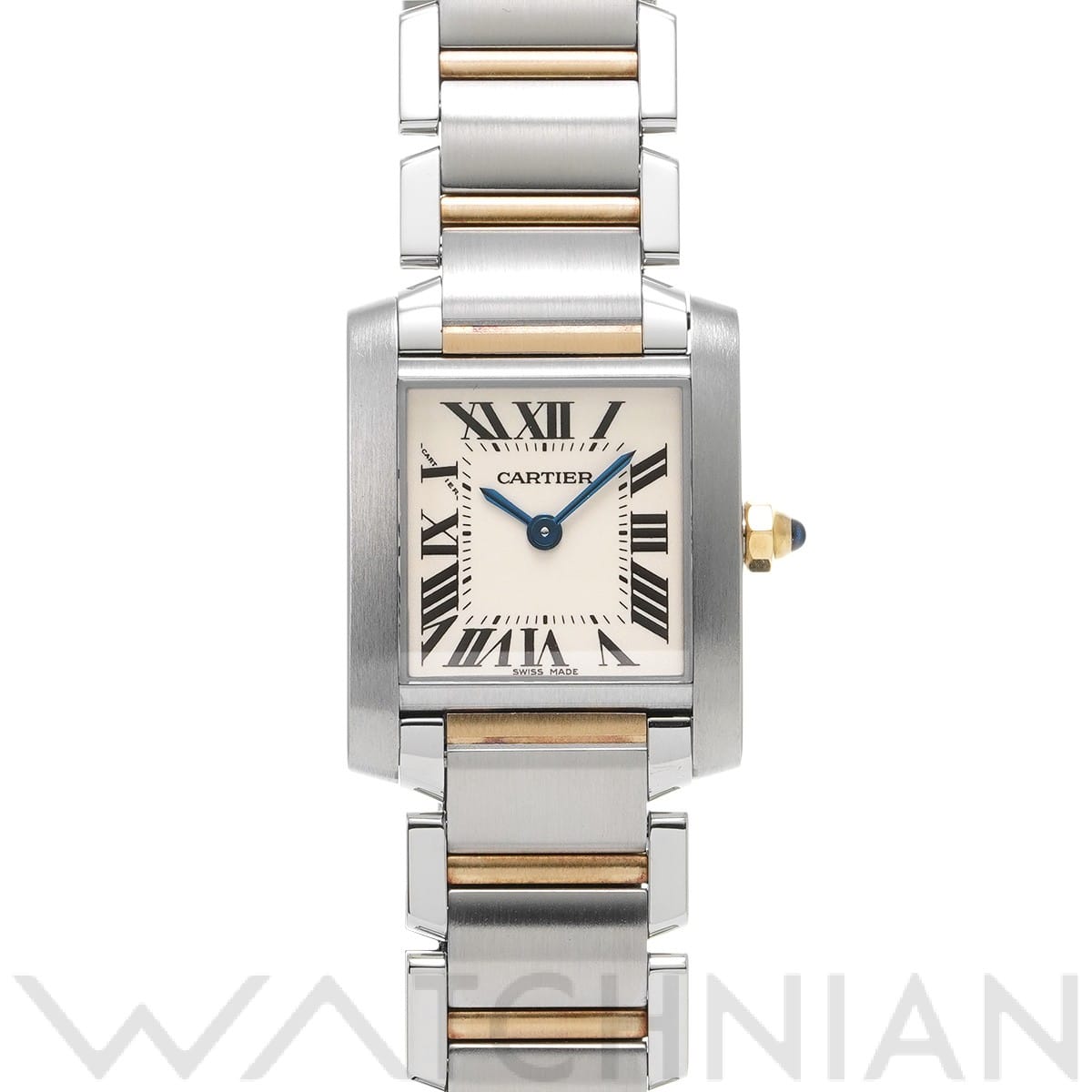 カルティエ タンク フランセーズ SM W51007Q4 シルバー レディース 時計 【中古】【wristwatch】