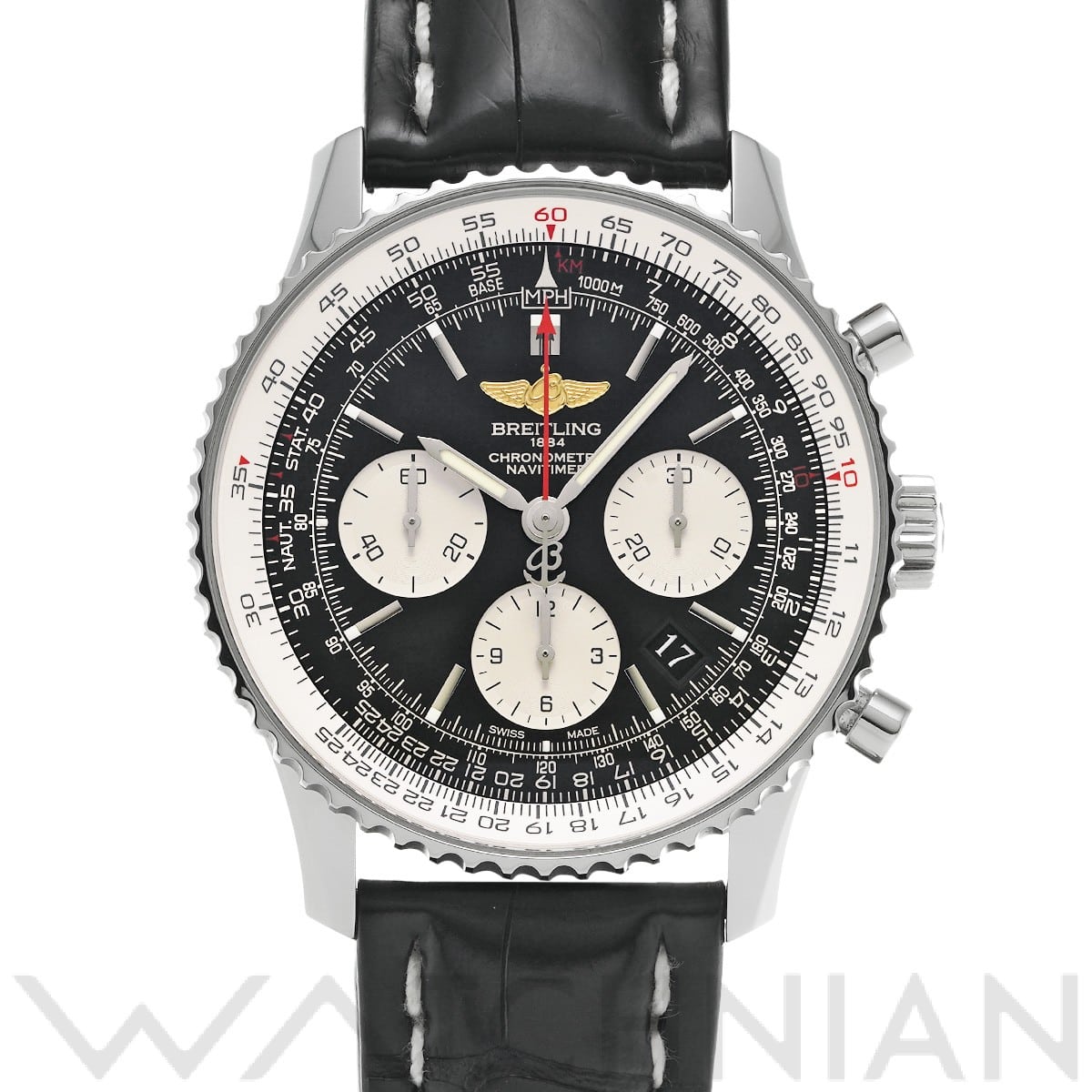 ブライトリング ナビタイマー 01 AB012012/BB01 ブラック/シルバー メンズ 時計 【中古】【wristwatch】