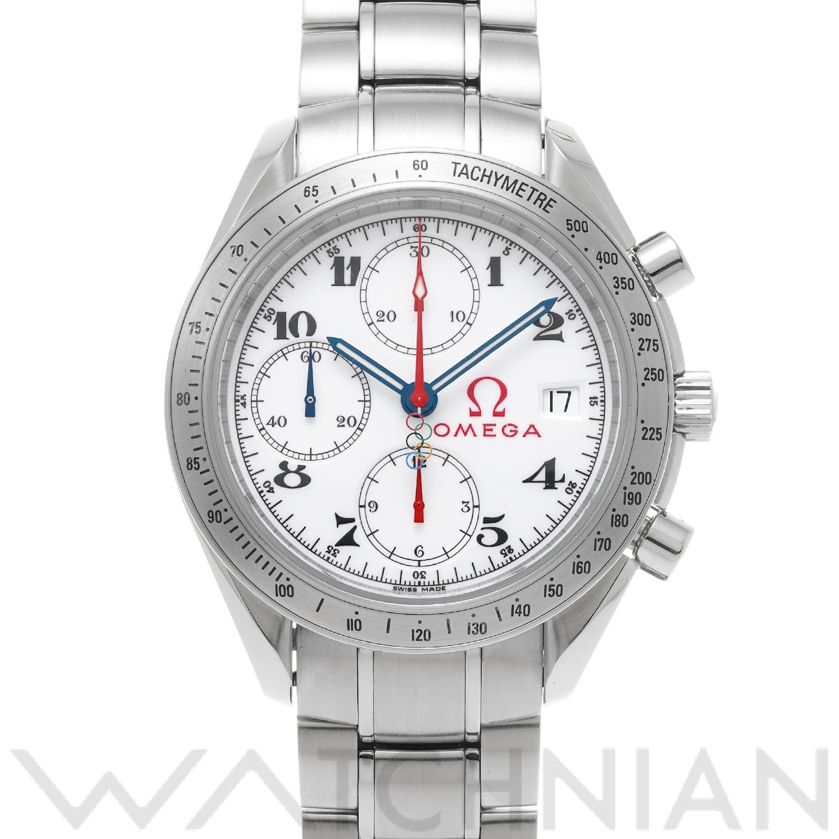 オメガ スピードマスター デイト オリンピックコレクション 323.10.40.40.04.001 ホワイト メンズ 時計 【中古】【wristwatch】