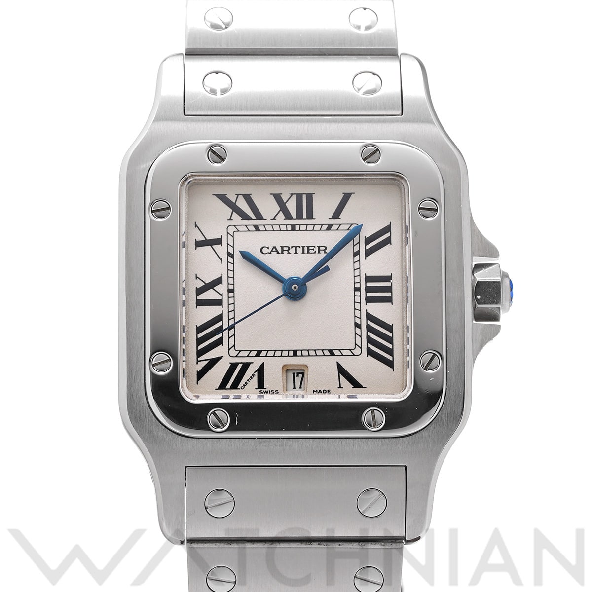 カルティエ サントス ガルベ LM W20060D6 シルバー レディース 時計 【中古】【wristwatch】