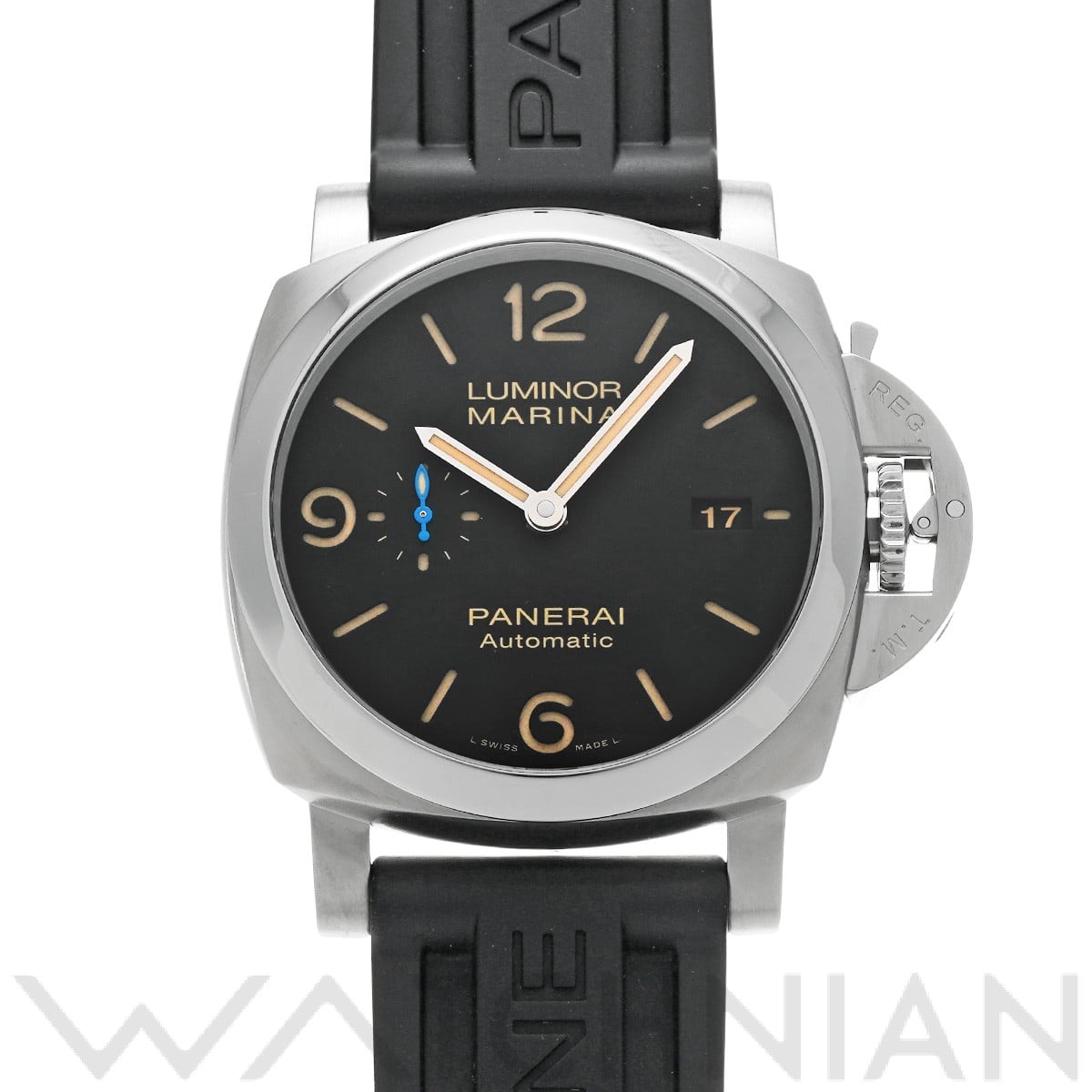 パネライ ルミノールマリーナ 1950 3デイズ アッチャイオ PAM01312 ブラック メンズ 時計 【中古】【wristwatch】