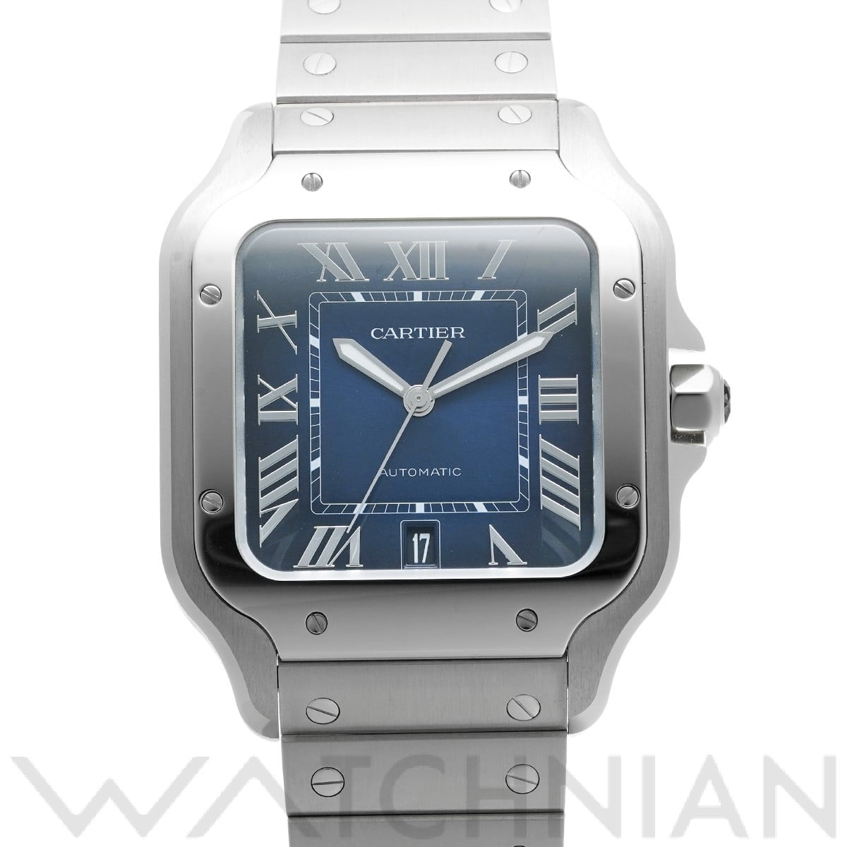 カルティエ / CARTIER サントス ドゥ カルティエ LM WSSA0030 ブルー・グラデーション メンズ 時計 【未使用】【wristwatch】