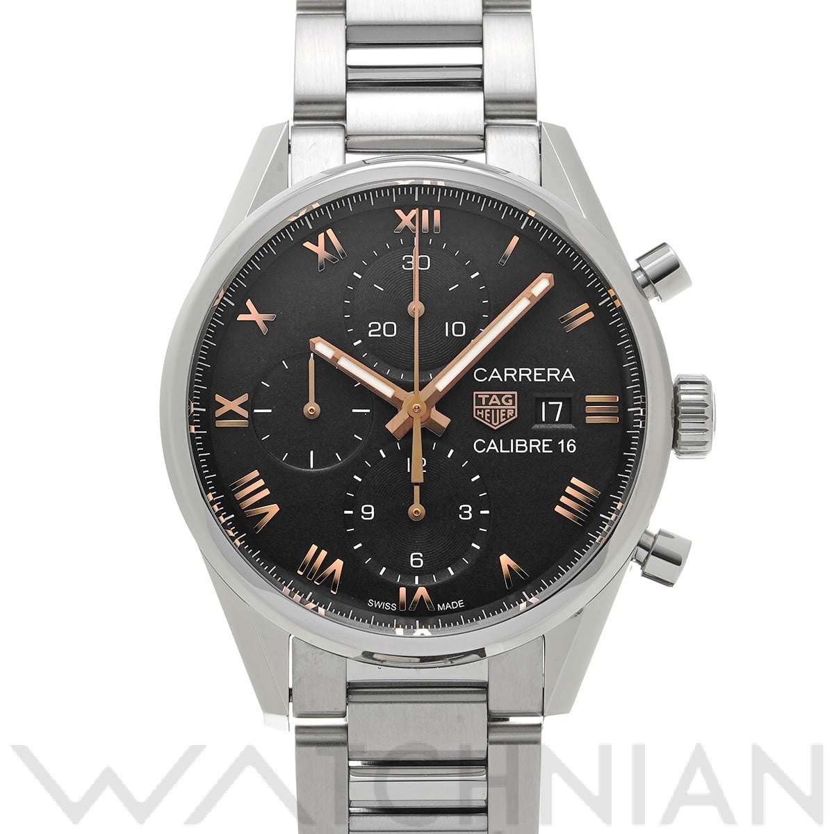 タグ ホイヤー カレラ キャリバー16 クロノグラフ ジャパン リミテッドエディション CBK2113.BA0715 ブラック メンズ 時計 【中古】【wristwatch】
