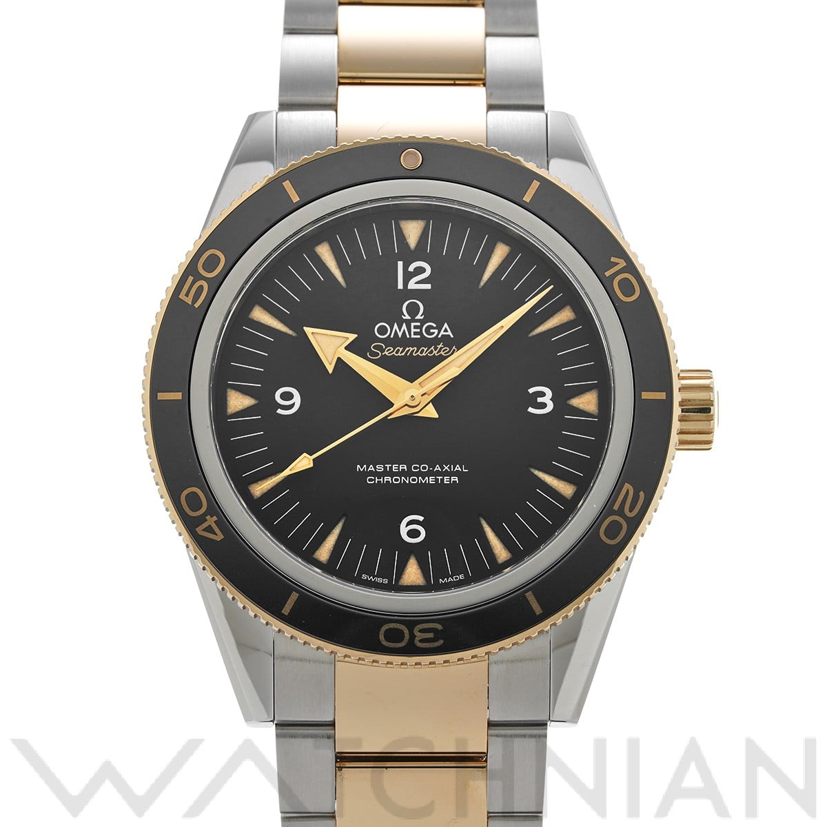 オメガ シーマスター 300 マスターコーアクシャル 233.20.41.21.01.002 ブラック メンズ 時計 【中古】【wristwatch】