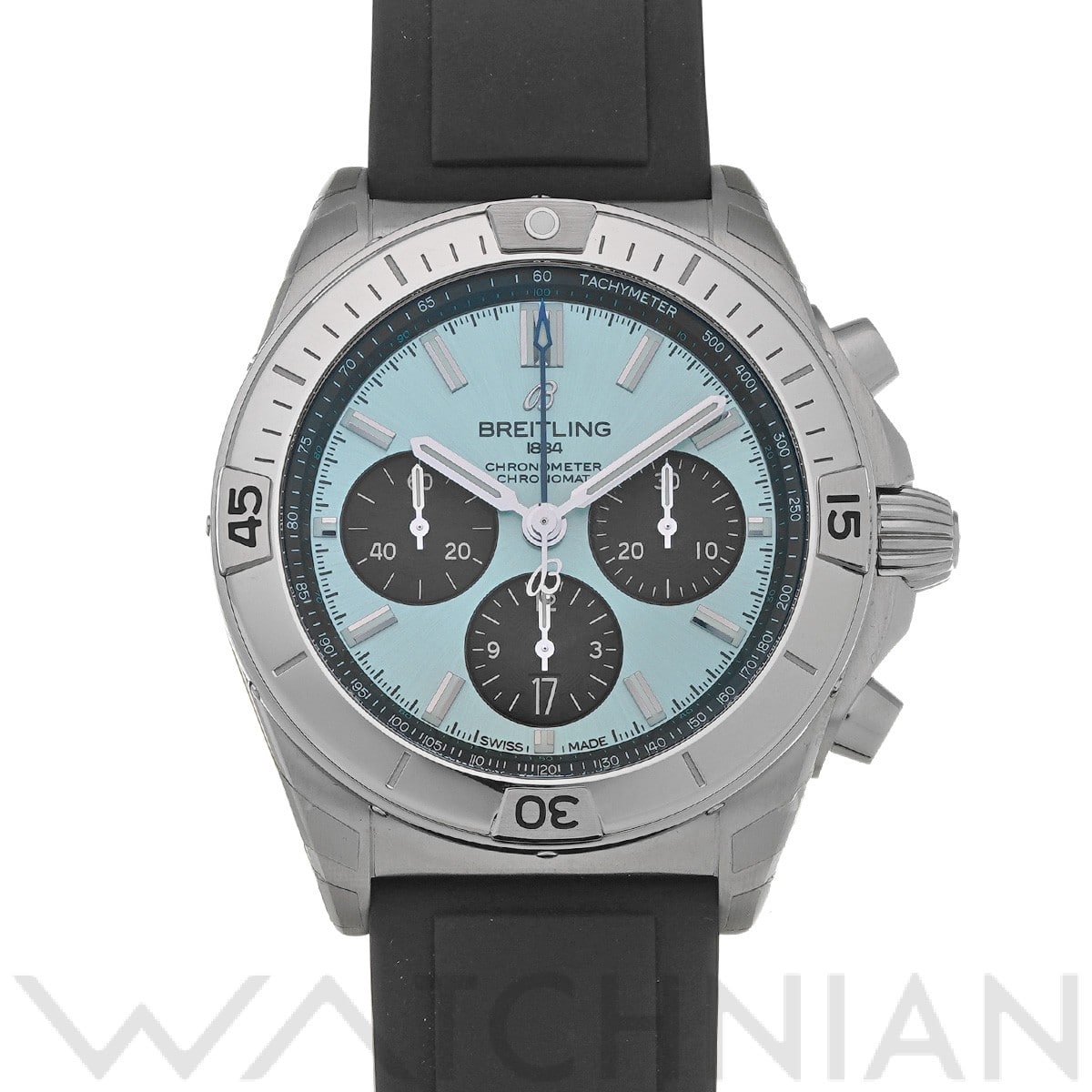 ブライトリング クロノマット B01 42 PB0134101C1S1 アイスブルー/ブラック メンズ 時計 【中古】【wristwatch】