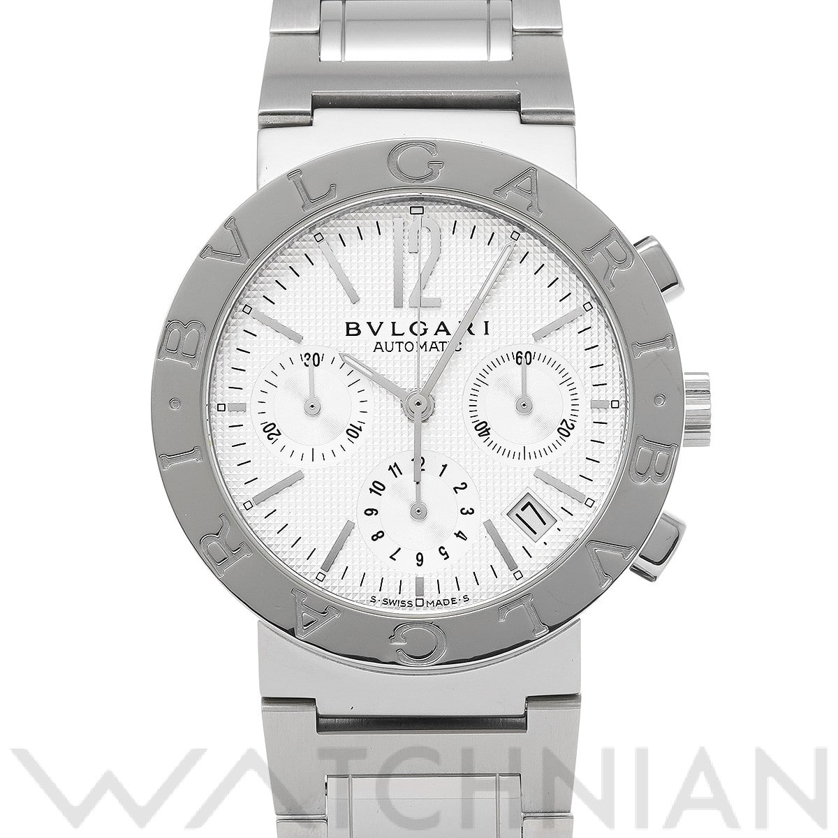 ブルガリ ブルガリブルガリ クロノグラフ BB38SSCH ブラック メンズ 時計 【中古】【wristwatch】