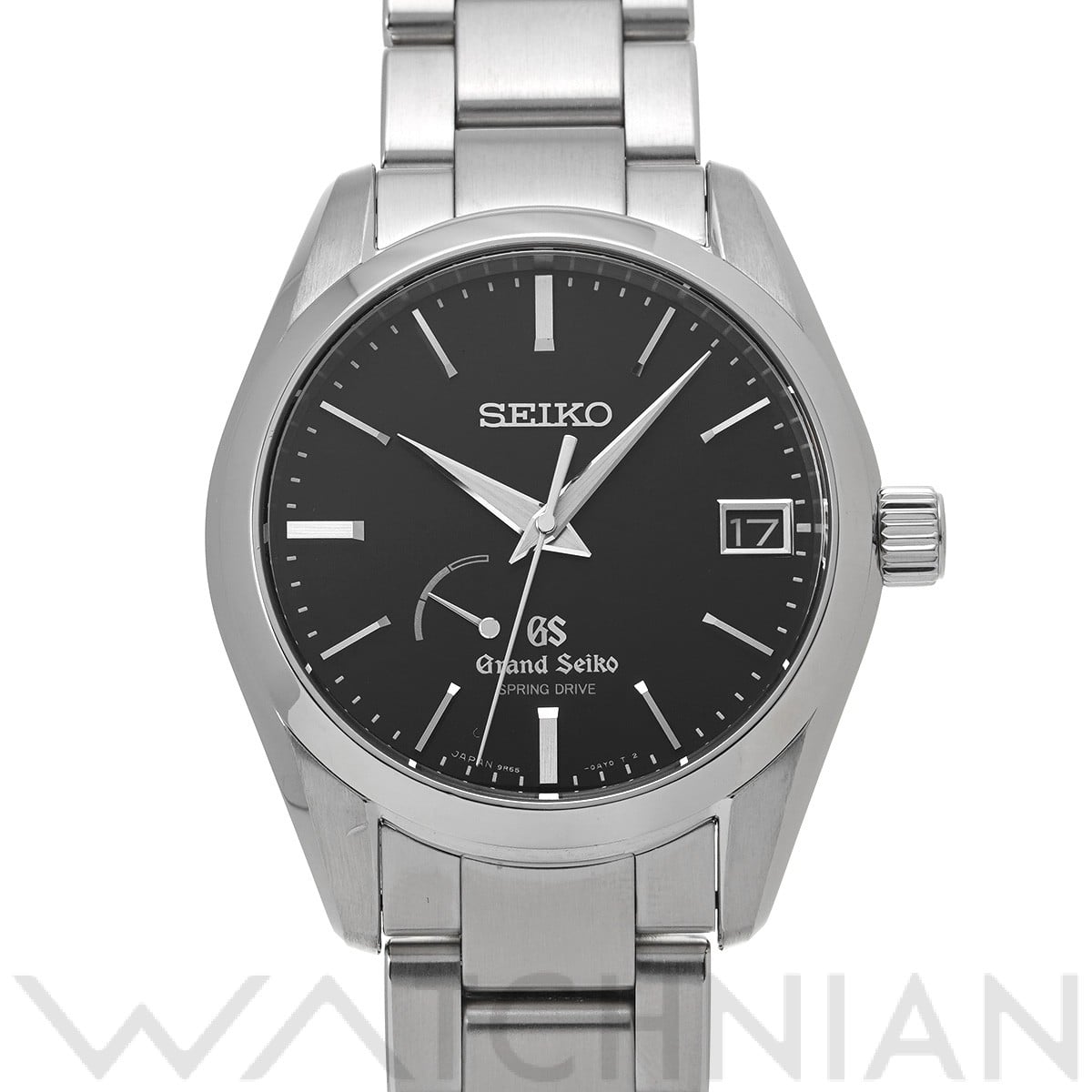 グランドセイコー スプリングドライブ SBGA085 ブラック メンズ 時計 【中古】【wristwatch】