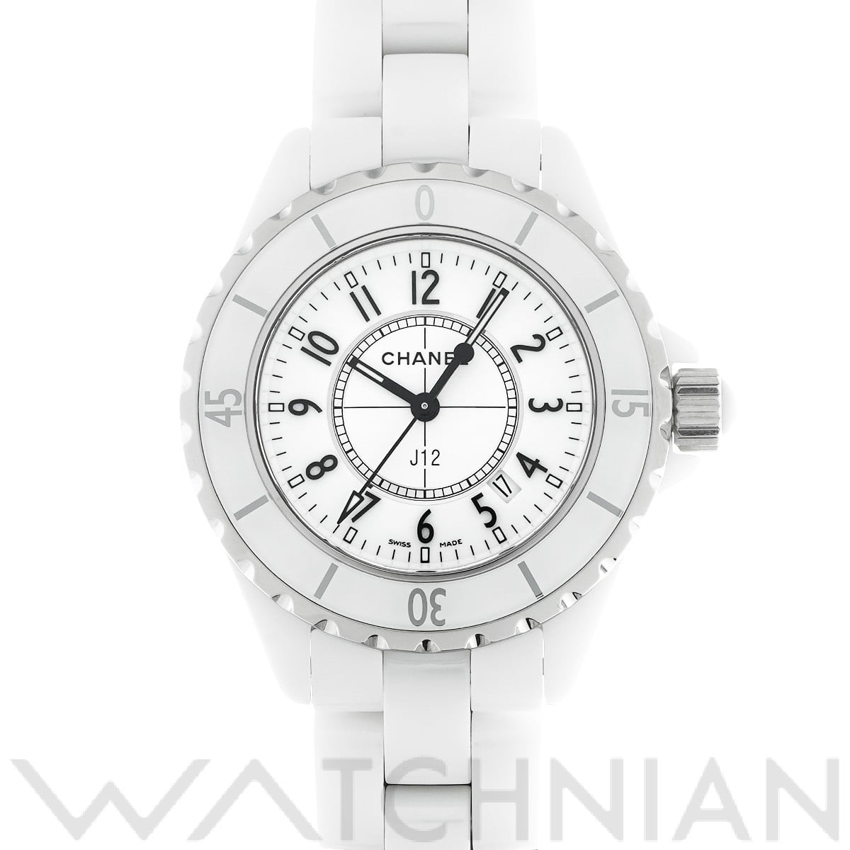 シャネル J12 33MM H0968 ホワイト レディース 時計 【中古】【wristwatch】