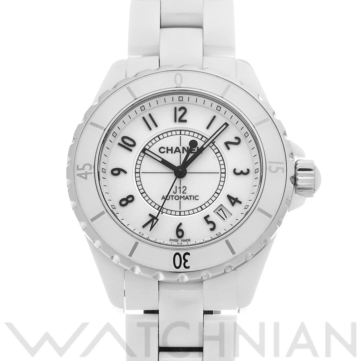 シャネル J12 38MM H0970 ホワイト メンズ 時計 【中古】【wristwatch】