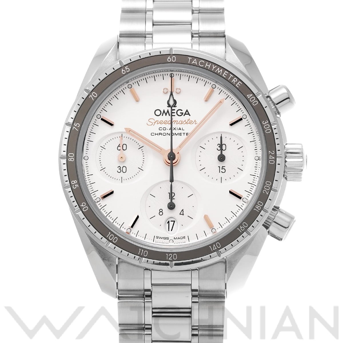 オメガ スピードマスター 38 コーアクシャル 324.30.38.50.02.001 オパーリンシルバー ユニセックス 時計 【中古】【wristwatch】