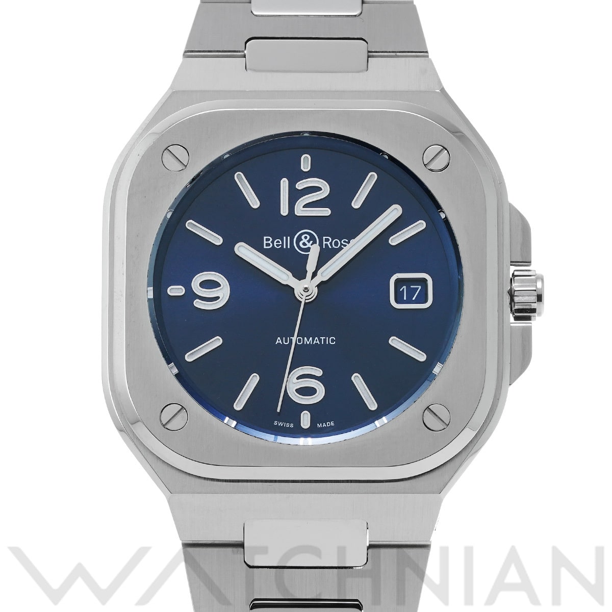 ベル＆ロス BR 05 ブルースチール BR05A-BLU-ST/SST ブルー メンズ 時計 【中古】【wristwatch】