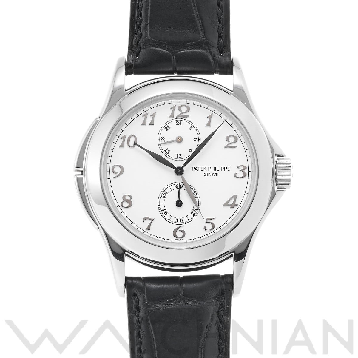 パテック フィリップ カラトラバ トラベルタイム 5134G-001 ホワイト メンズ 時計 【中古】【wristwatch】