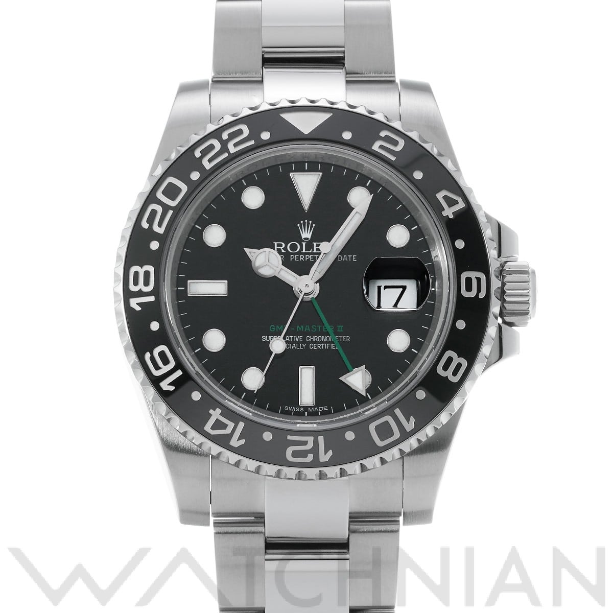 ロレックス GMTマスターII 116710LN ブラック メンズ 時計 【中古】【wristwatch】