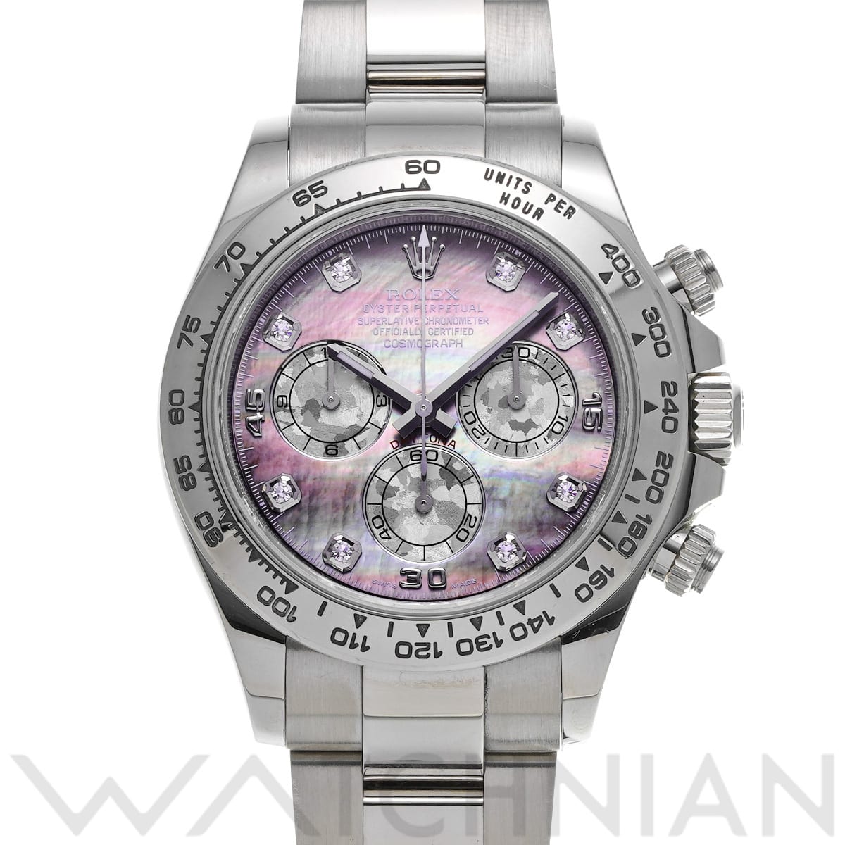 ロレックス コスモグラフ デイトナ 116509NG ブラックシェル/ホワイトゴールドクリスタル/ダイヤモンド メンズ 時計 【中古】【wristwatch】