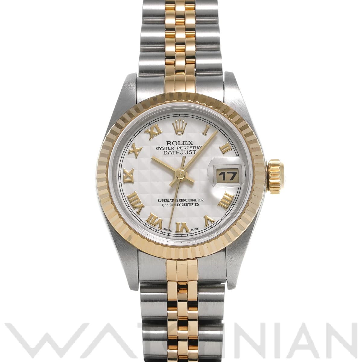 ロレックス デイトジャスト 79173 アイボリーピラミッド レディース 時計 【中古】【wristwatch】