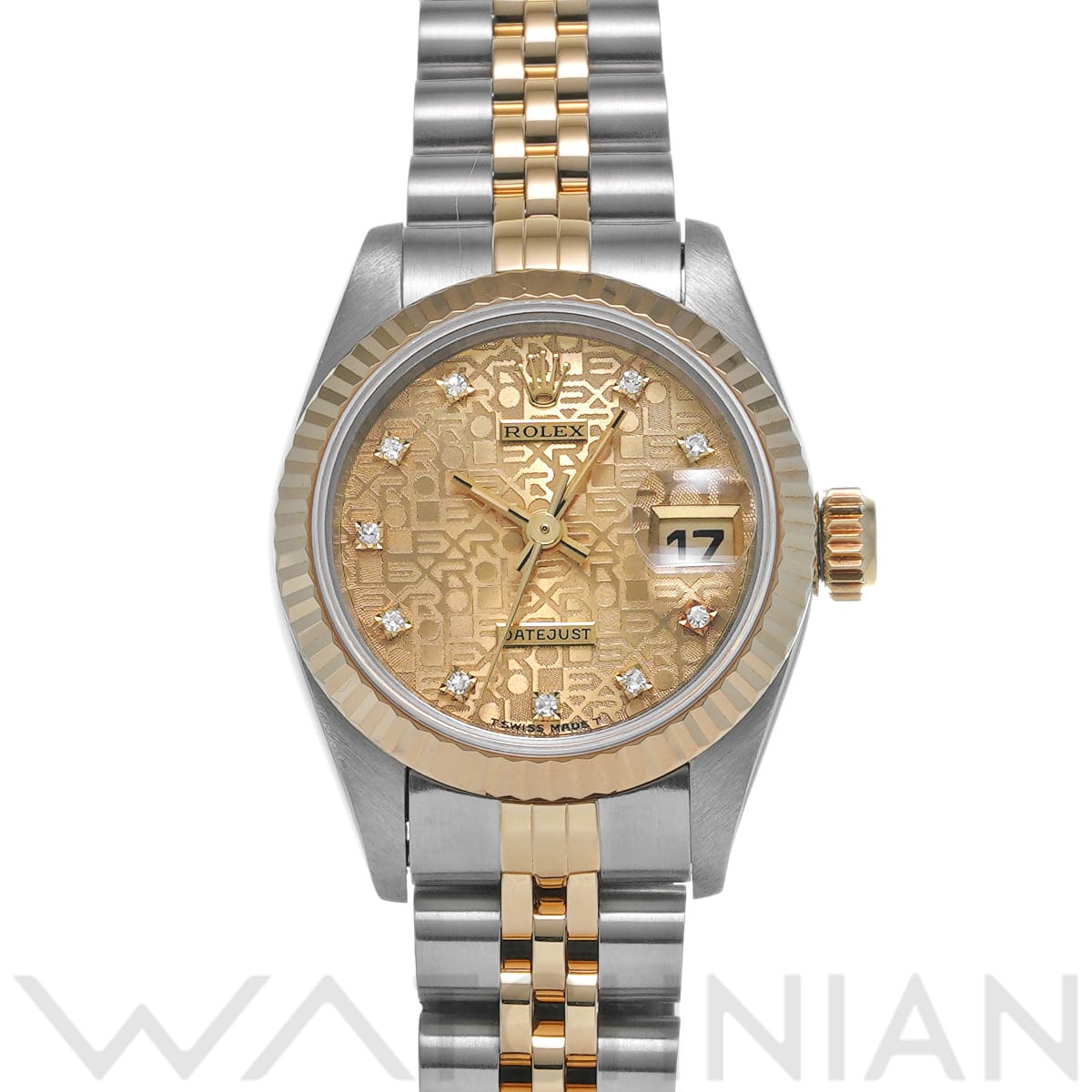 ロレックス デイトジャスト 69173G シャンパンコンピュータ/ダイヤモンド レディース 時計 【中古】【wristwatch】