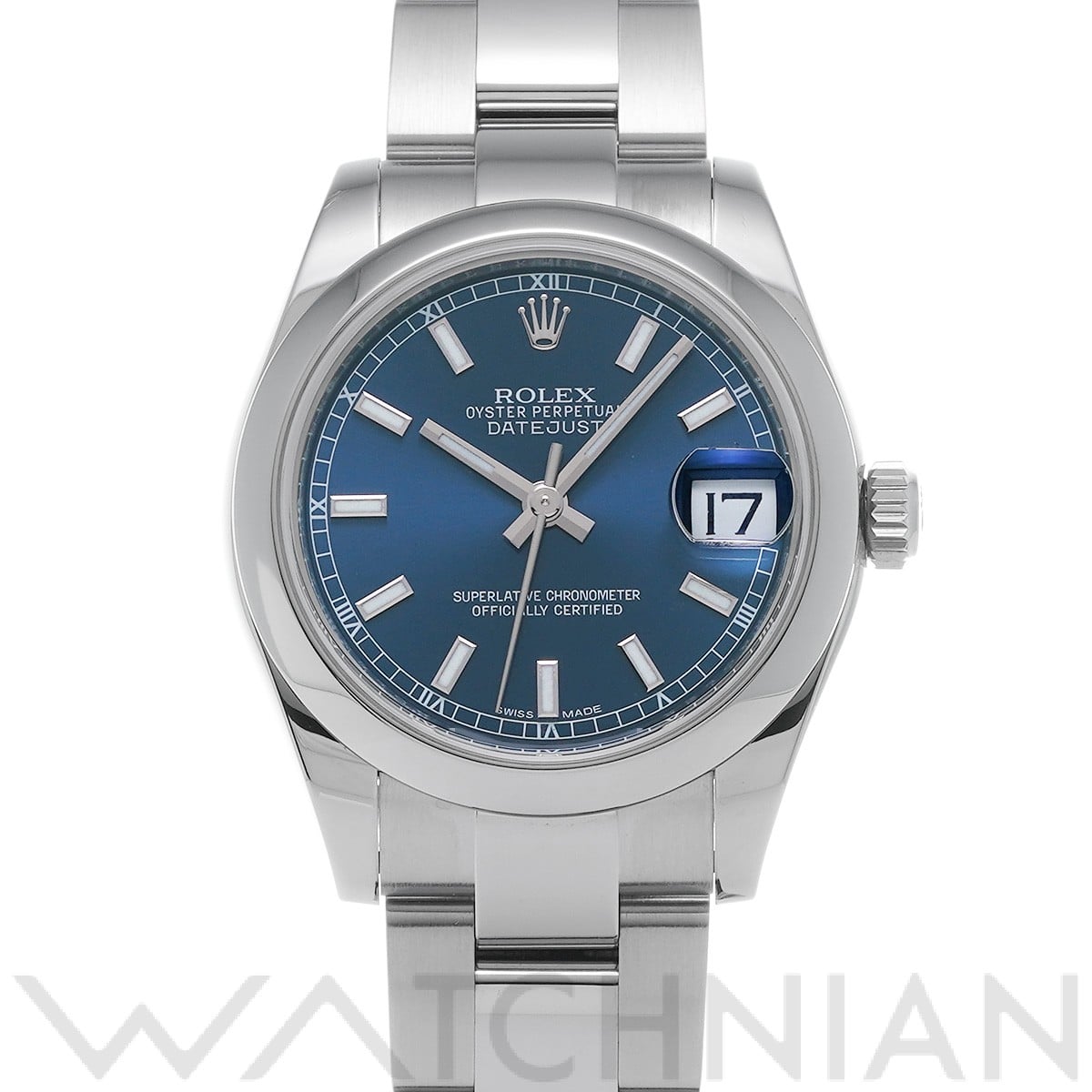 ロレックス デイトジャスト 31 178240 ブルー ユニセックス 時計 【中古】【wristwatch】